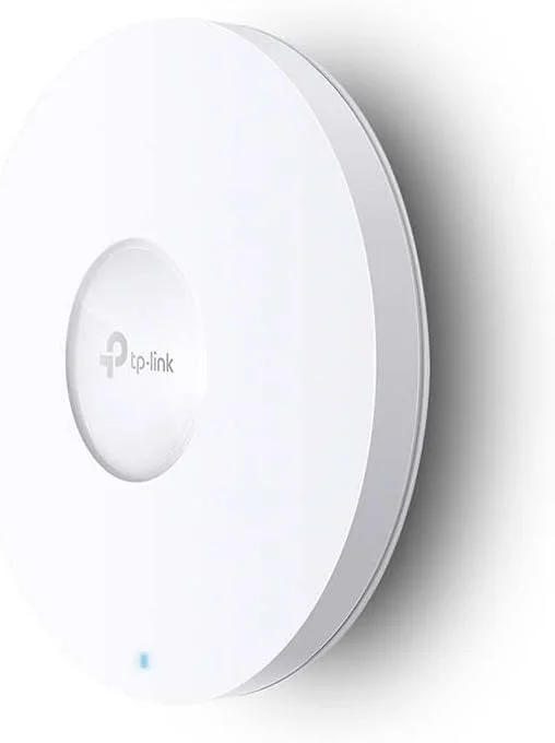 اکسس پوینت TP-Link EAP610، اکسس پوینت بی سیم گیگابیتی دو بانده AX1800 Wi-Fi 6، شامل آداپتور برق، Omada Mesh، پشتیبانی از PoE+Powered یا DC، نصب روی دیوار یا سقف، کنترل نرم افزار رایگان