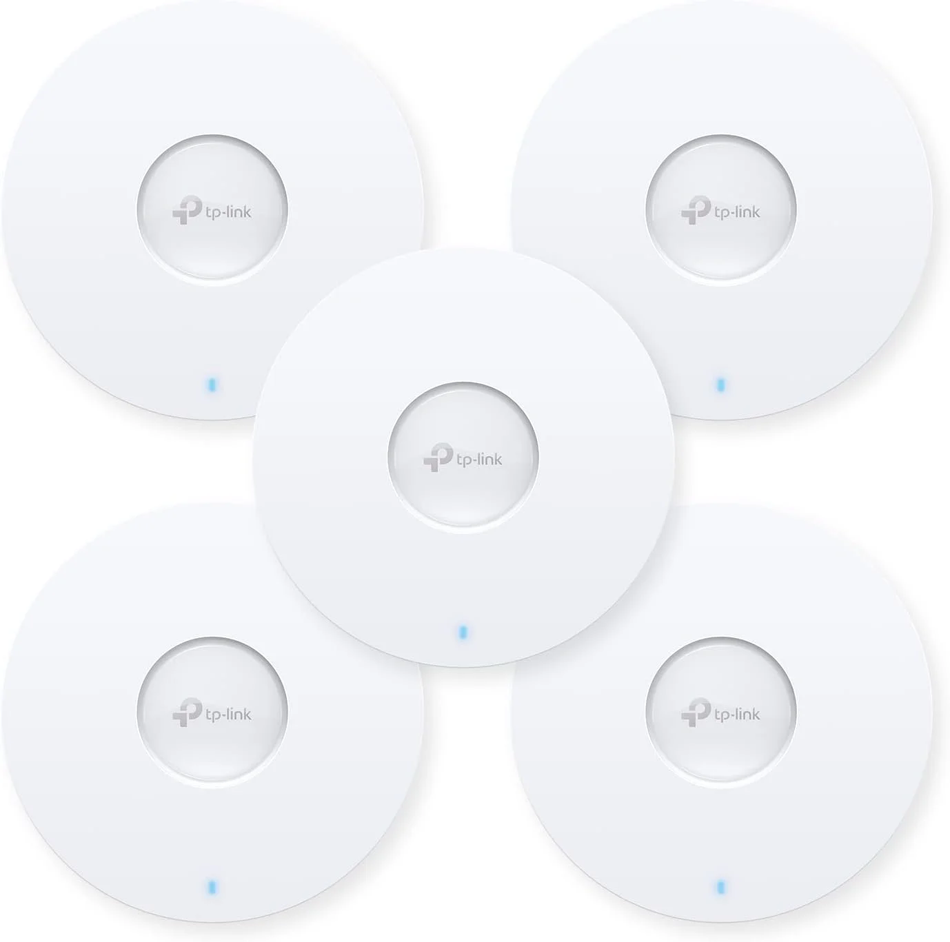 بسته 5 عددی اکسس پوینت وایرلس فوق باریک TP-Link EAP613 بدون آداپتور DC | Omada True Wi-Fi 6 AX1800 | مش، رومینگ یکپارچه، WPA3، MU-MIMO | کنترل از راه دور و برنامه | تغذیه از طریق PoE+ | گزینه های کنترل چندگانه