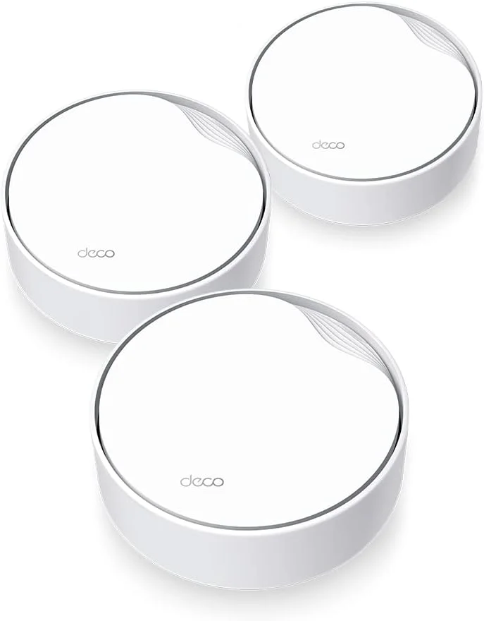 روتر مش وای فای 6 TP-Link Deco X50-PoE، دو بانده AX3000Mbps، PoE (تغذیه از طریق اترنت)، پورت اترنت 2.5 گیگابیتی، توسعه دهنده وای فای، اکسس پوینت، سازگار با الکسا، 3 عدد با پوشش دهی تا 600 متر مربع