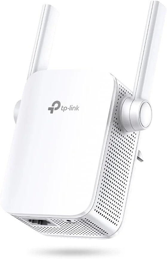 تقویت کننده وای فای TP-Link RE205 AC750 (دو بانده AC+N، 750 مگابیت بر ثانیه، کنترل از طریق اپلیکیشن، 1 پورت، 2 آنتن خارجی قابل تنظیم، WPS، حالت AP، سازگار با تمام دستگاه های وای فای) سفید