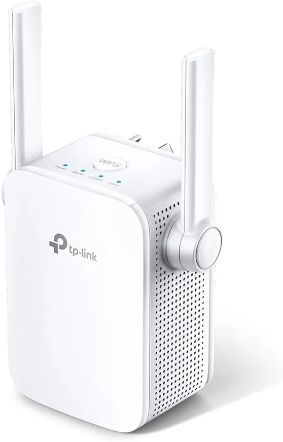 تقویت کننده وای فای TP-Link RE205 AC750 (دو بانده AC+N، 750 مگابیت بر ثانیه، کنترل از طریق اپلیکیشن، 1 پورت، 2 آنتن خارجی قابل تنظیم، WPS، حالت AP، سازگار با تمام دستگاه های وای فای) سفید