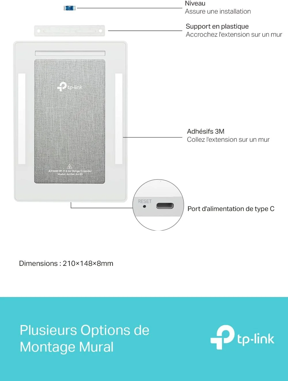 روتر بی سیم دو بانده AX3000 تی پی-لینک | آنتن های هوشمند | تاخیر فوق العاده کم | سازگار با EasyMesh | نصب انعطاف پذیر | TP-Link HomeShield - Archer Air R5 روتر بی سیم دو بانده AX3000 تی پی-لینک | آنتن های هوشمند | تاخیر فوق العاده کم | سازگار با EasyMesh | نصب انعطاف پذیر | TP-Link HomeShield - Archer Air R5