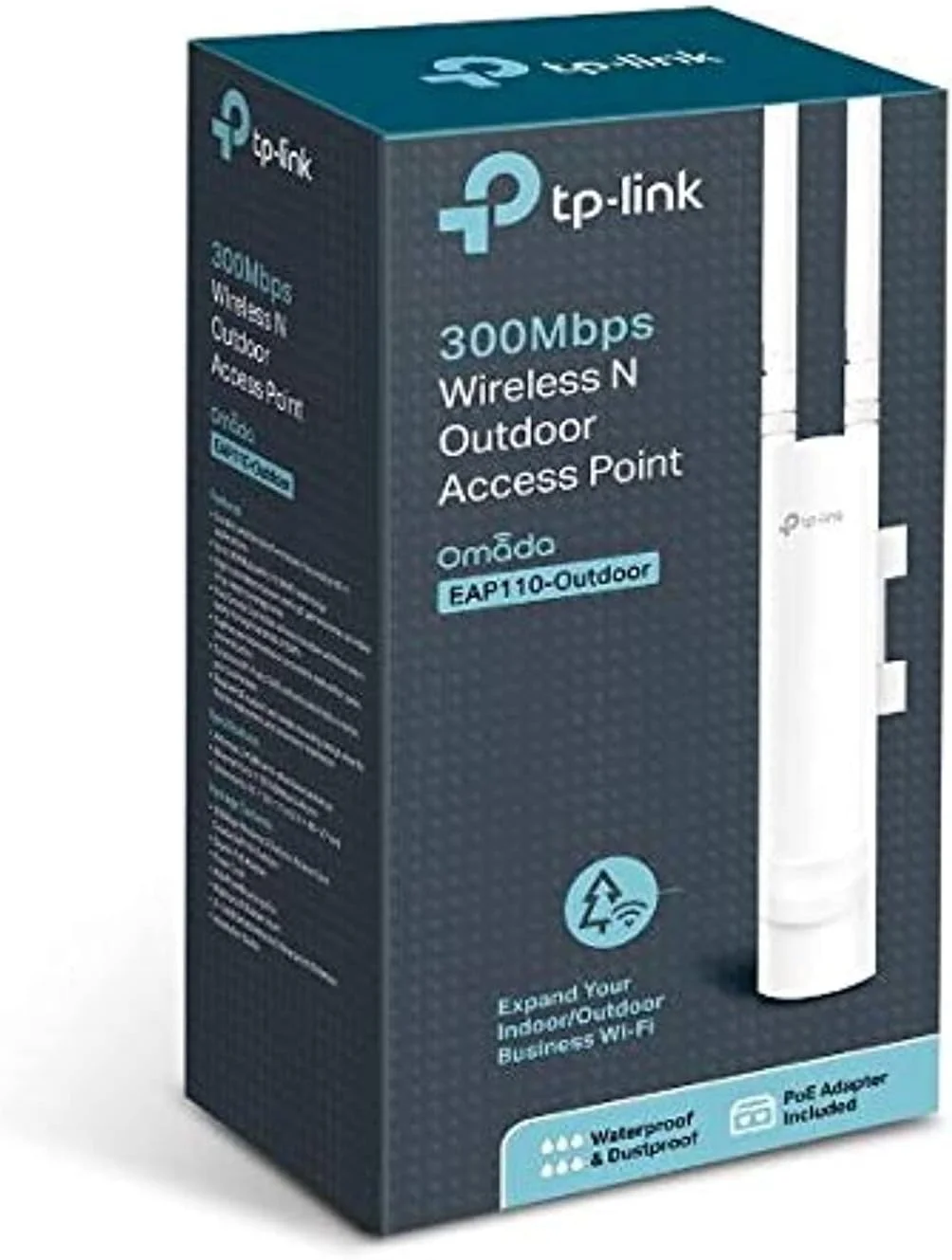 اکسس پوینت بیرونی بی سیم TP-Link 300Mbps N مدل EAP110-Outdoor نسخه ارتقا یافته طراحی