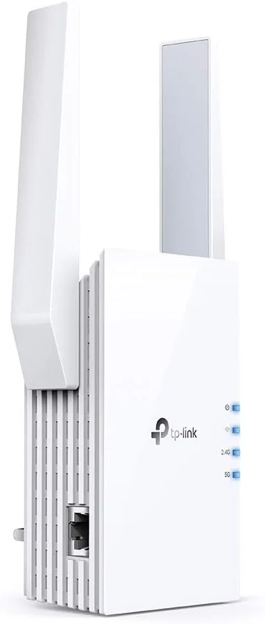 تقویت کننده وای فای TP-Link RE605X AX1800، سرعت بالای 1800 مگابیت در ثانیه، دو بانده، حالت سرعت بالا، پورت گیگابیتی، حالت Access Point، سازگار با هر روتر وای فای