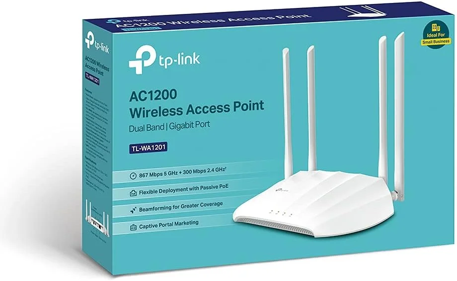 اکسس پوینت گیگابیتی بی سیم TP-Link TL-WA1201 AC1200، بریج وای فای رومیزی، MU-MIMO و Beamforming، پشتیبانی از حالت های AP/Multi-SSID/Client/RE، 4 آنتن خارجی، PoE غیرفعال به همراه انژکتور PoE رایگان اکسس پوینت گیگابیتی بی سیم TP-Link TL-WA1201 AC1200، بریج وای فای رومیزی، MU-MIMO و Beamforming، پشتیبانی از حالت های AP/Multi-SSID/Client/RE، 4 آنتن خارجی، PoE غیرفعال به همراه انژکتور PoE رایگان