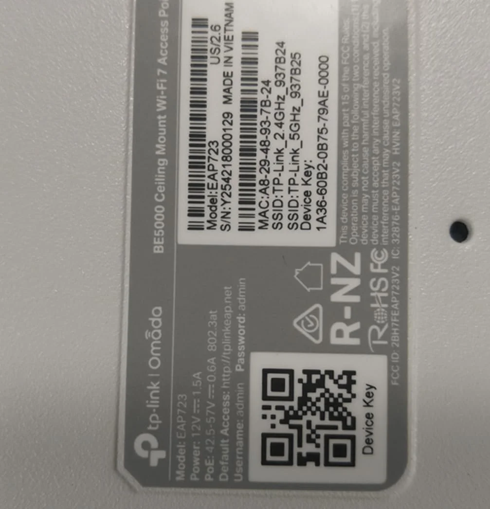 اکسس پوینت وایرلس TP-Link Omada EAP723 | BE5000 دو بانده Wi-Fi 7 | دارای یک پورت 2.5 گیگابیتی PoE+ | یکپارچه با SDN، Multi-RUs | دسترسی ابری و اپلیکیشن Omada | بدون آداپتور DC