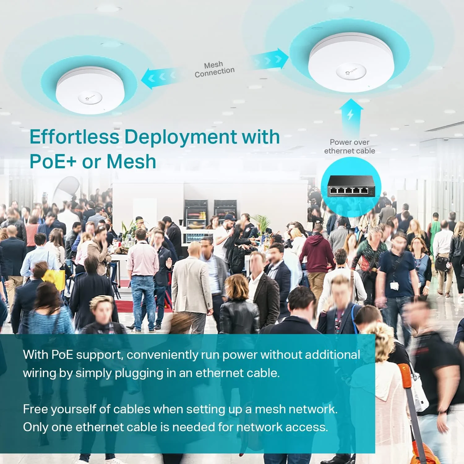 اکسس پوینت گیگابیتی وایرلس TP-Link EAP610 | Omada Business WiFi 6 AX1800 | پشتیبانی از Mesh، OFDMA، Seamless Roaming و MU-MIMO | یکپارچه SDN | دسترسی ابری و برنامه Omada | تغذیه از طریق PoE+ | سفید اکسس پوینت گیگابیتی وایرلس TP-Link EAP610 | Omada Business WiFi 6 AX1800 | پشتیبانی از Mesh، OFDMA، Seamless Roaming و MU-MIMO | یکپارچه SDN | دسترسی ابری و برنامه Omada | تغذیه از طریق PoE+ | سفید