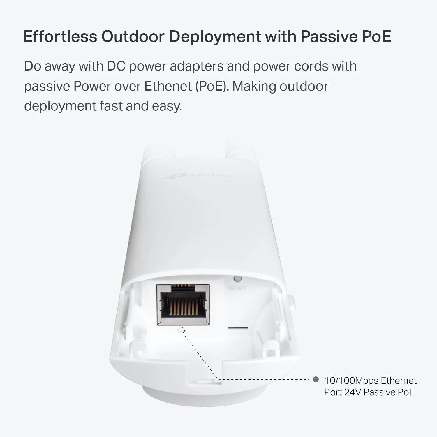 اکسس پوینت بیرونی وایرلس TP-Link EAP110-Outdoor V3 | Omada N300 | پوشش WiFi تا 200 متر | PoE پسیو با انژکتور PoE رایگان | یکپارچه سازی SDN | دسترسی ابری و برنامه Omada اکسس پوینت بیرونی وایرلس TP-Link EAP110-Outdoor V3 | Omada N300 | پوشش WiFi تا 200 متر | PoE پسیو با انژکتور PoE رایگان | یکپارچه سازی SDN | دسترسی ابری و برنامه Omada