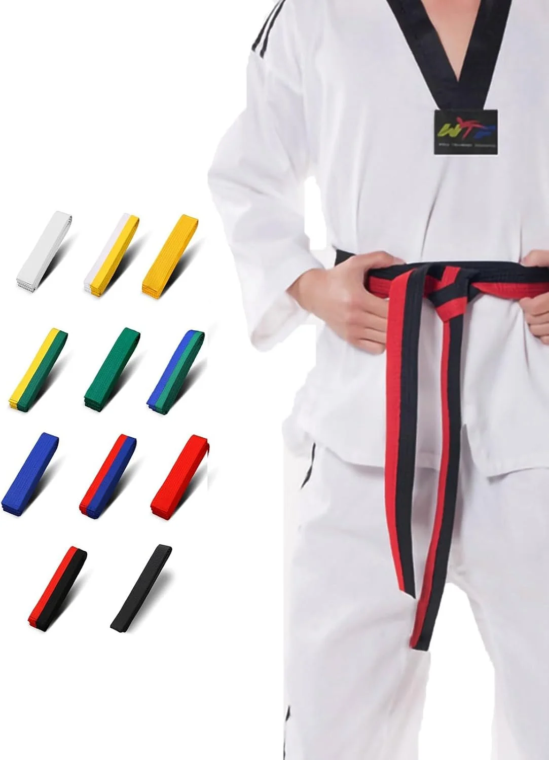 کمربند هنرهای رزمی Volere è potere تکواندو جودو جوجیتسو گی کمربند آیکیدو گی Bjj کمربند جوجیتسو گی