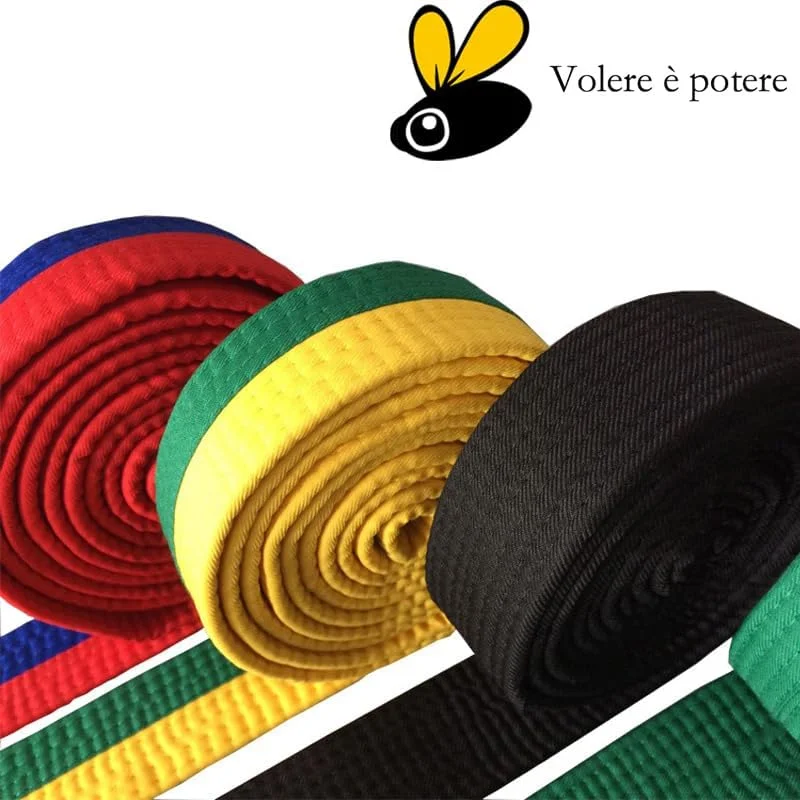 کمربند هنرهای رزمی Volere è potere تکواندو جودو جوجیتسو گی کمربند هنرهای رزمی آیکیدو گی Bjj کمربند جوجیتسو گی