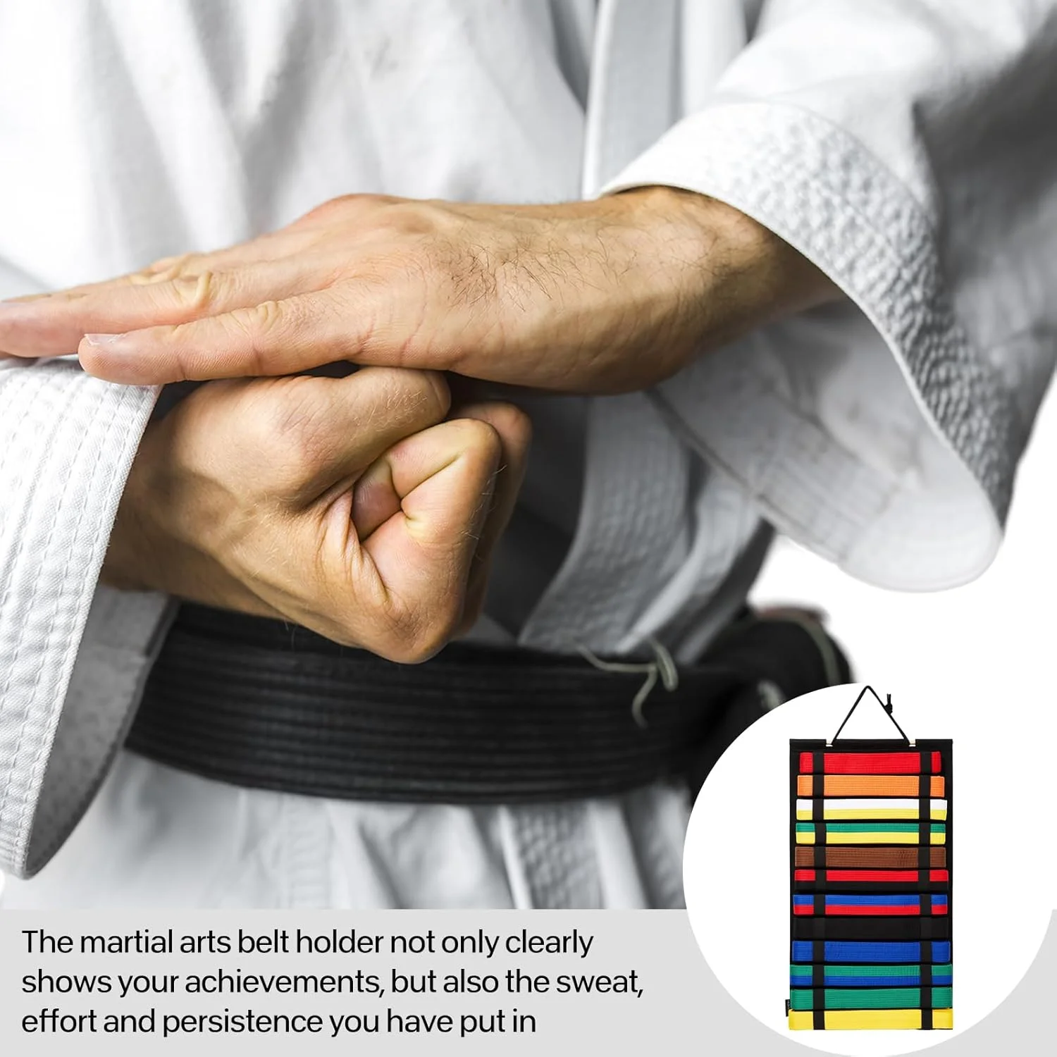 نگهدارنده کمربند هنرهای رزمی Trywise، نمایشگر آویز کمربند کاراته، مناسب برای مربیان، هنرجویان و علاقه مندان تکواندو نگهدارنده کمربند هنرهای رزمی Trywise، نمایشگر آویز کمربند کاراته، مناسب برای مربیان، هنرجویان و علاقه مندان تکواندو