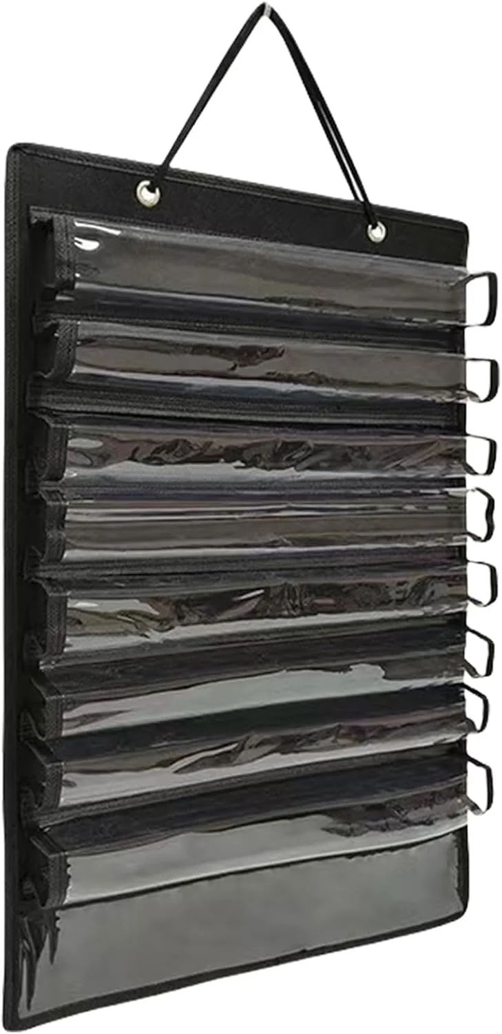 محفظه نمایش کمربند تکواندو با آویز مدال دیواری، ساخته شده از مواد PVC بادوام و نمد، گنجایش 8 کمربند، مناسب برای استفاده روزانه