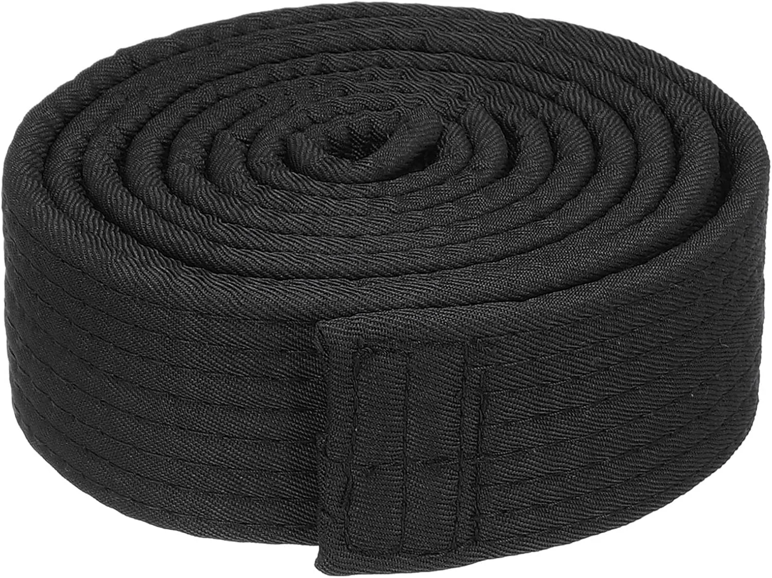 کمربند رنگی تکواندو، 4 سانتی متر در 1.6 متر، کمربند هنرهای رزمی جودو کاراته پلی استر برای تمرین مربیگری، مشکی