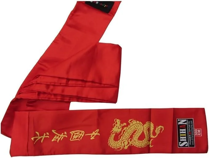 کمربند کونگ فو قرمز طرح اژدهای طلایی ساتن 300 سانتی متر مناسب مردان/زنان شائولین، کمربند کونگ فو ووشو هنرهای رزمی کاراته تکواندو کمربند برای لباس فرم وینگ چون کمربند کونگ فو قرمز طرح اژدهای طلایی ساتن 300 سانتی متر مناسب مردان/زنان شائولین، کمربند کونگ فو ووشو هنرهای رزمی کاراته تکواندو کمربند برای لباس فرم وینگ چون