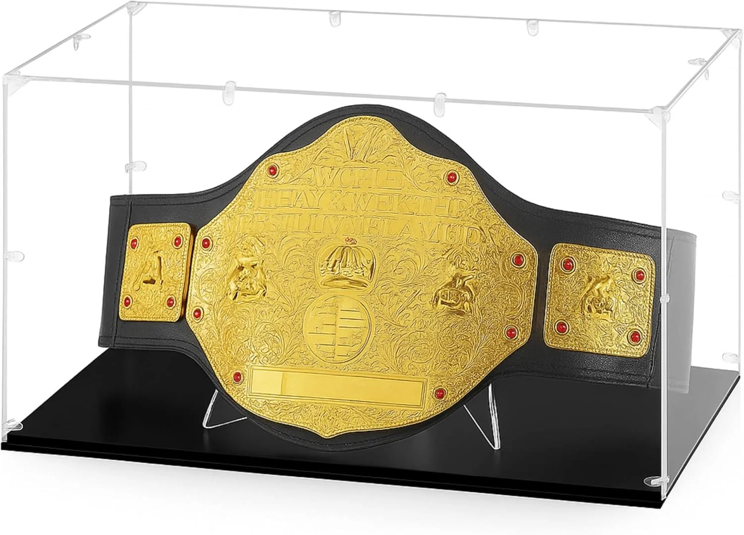 استند نمایش کمربند قهرمانی، نگهدارنده نمایش اکریلیک 68.6 x 42.8 x 40.7 سانتی متر، ویترین جوایز کشتی برای ورزش، جوایز شرکتی، نشان ها و یادگاری ها استند نمایش کمربند قهرمانی، نگهدارنده نمایش اکریلیک 68.6 x 42.8 x 40.7 سانتی متر، ویترین جوایز کشتی برای ورزش، جوایز شرکتی، نشان ها و یادگاری ها