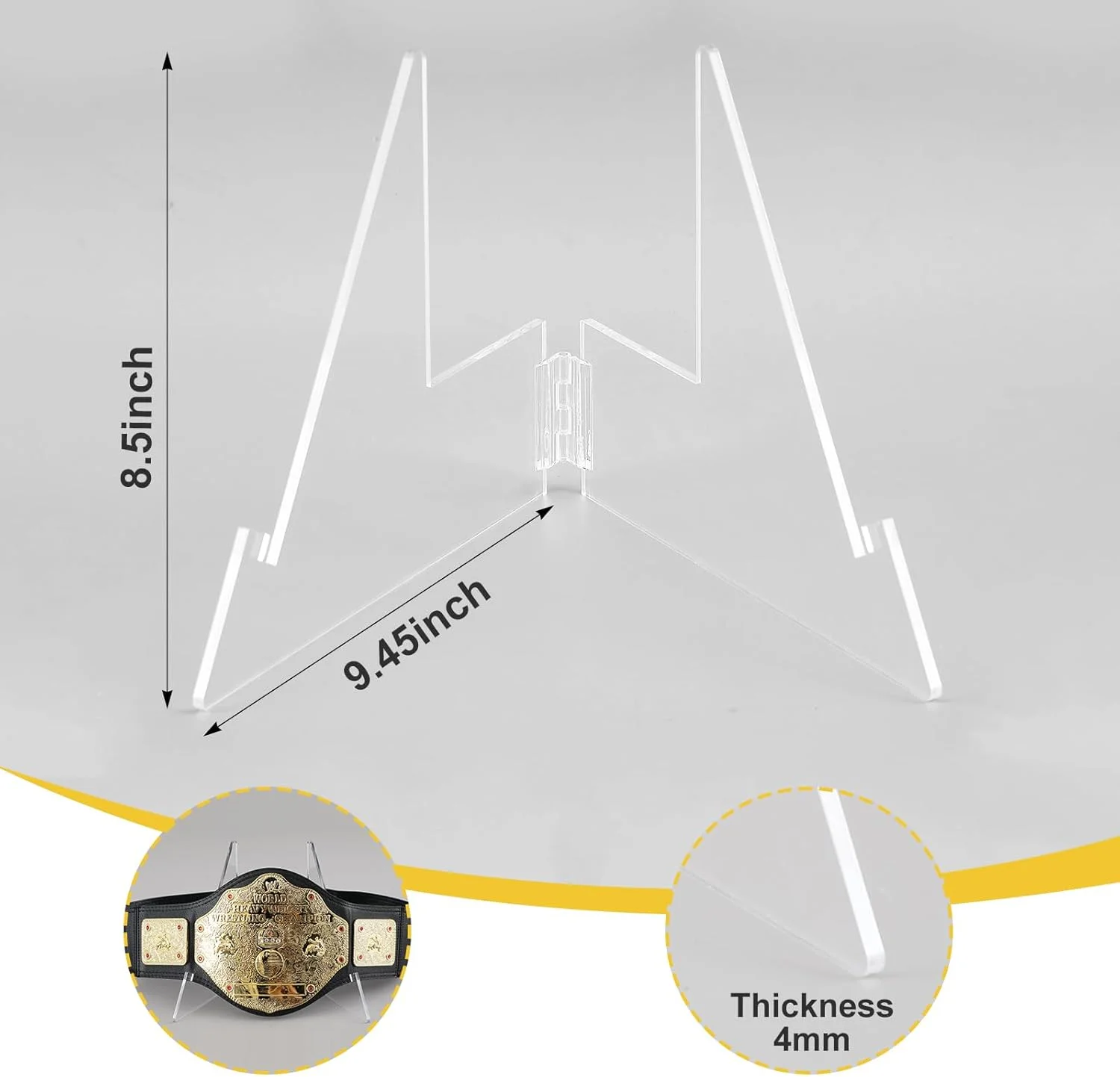 استند نمایش کمربند قهرمانی، نگهدارنده نمایش اکریلیک 68.6 x 42.8 x 40.7 سانتی متر، ویترین جوایز کشتی برای ورزش، جوایز شرکتی، نشان ها و یادگاری ها استند نمایش کمربند قهرمانی، نگهدارنده نمایش اکریلیک 68.6 x 42.8 x 40.7 سانتی متر، ویترین جوایز کشتی برای ورزش، جوایز شرکتی، نشان ها و یادگاری ها