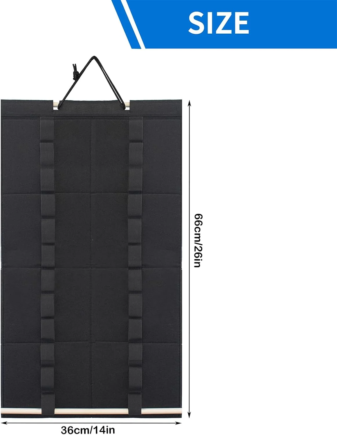 نگهدارنده کمربند هنرهای رزمی QoTang، استند کمربند تکواندو قابل نصب روی دیوار، نمایشگر کمربند برای کودکان و بزرگسالان، مبتدی هنرهای رزمی 61.5 x 34.5 سانتی متر