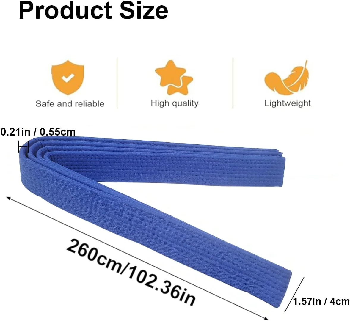 کمربند کاراته جودو، کمربند سفید، پارچه جودو، کمربند هنرهای رزمی ضخیم، کاراته پنبه ای کودکان، کمربند تکواندو آیکیدو بزرگسالان