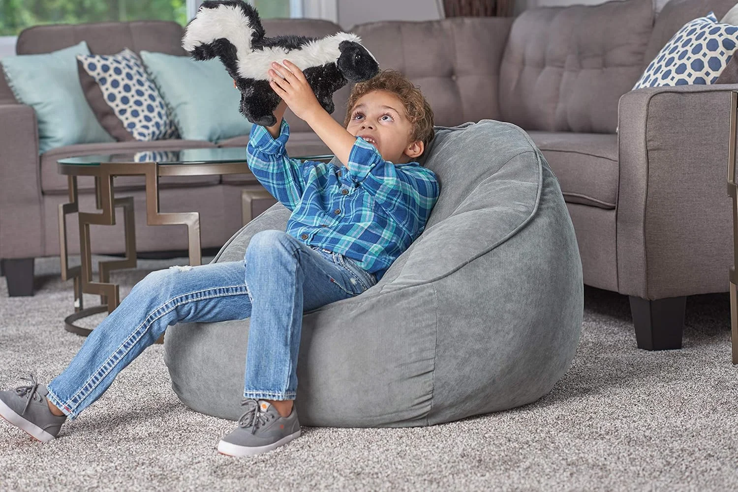 عروسک پولیشی راسوی راه راه وایلد ریپابلیک، حیوان عروسکی، اسباب بازی پولیشی، هدیه برای کودکان، کالکشن Cuddlekins، 30 سانتی متر