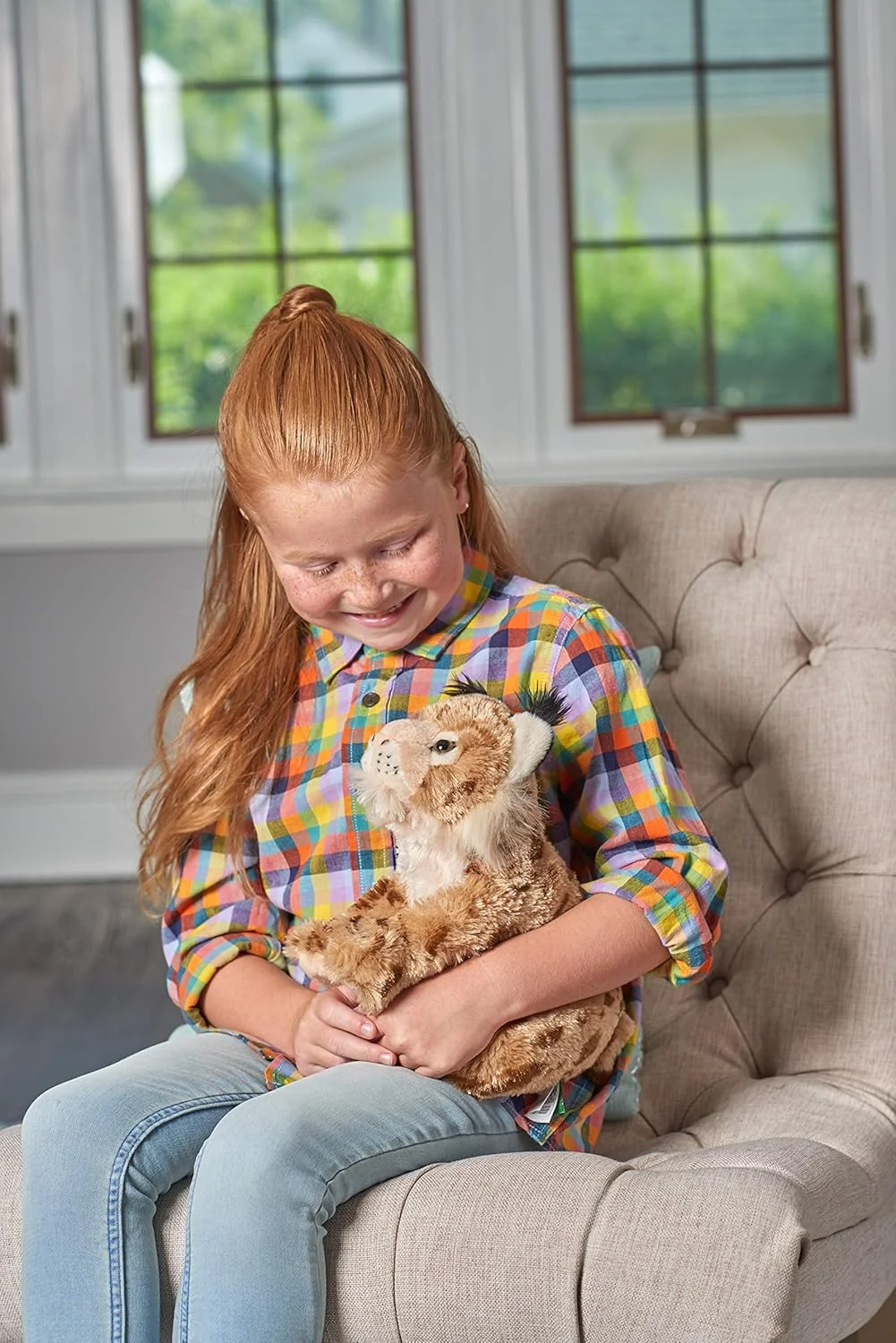 عروسک پولیشی سیاهگوش وایلد ریپابلیک، حیوان پر شده، اسباب بازی پولیشی، هدیه برای کودکان، کالکشن Cuddlekins، 12 اینچ