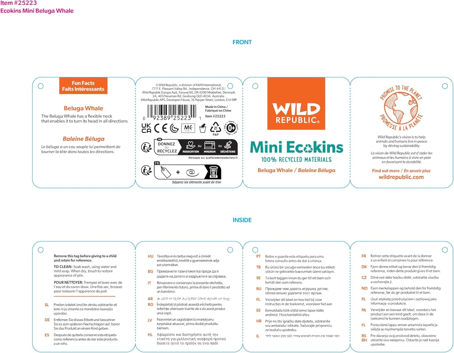 نهنگ سفید کوچک اکوکینز وایلد ریپابلیک، حیوان پولیشی، 20 سانتی متر، هدیه ای برای کودکان، اسباب بازی پولیشی، ساخته شده از بطری های آب بازیافتی، سازگار با محیط زیست، دکور اتاق کودک نهنگ سفید کوچک اکوکینز وایلد ریپابلیک، حیوان پولیشی، 20 سانتی متر، هدیه ای برای کودکان، اسباب بازی پولیشی، ساخته شده از بطری های آب بازیافتی، سازگار با محیط زیست، دکور اتاق کودک