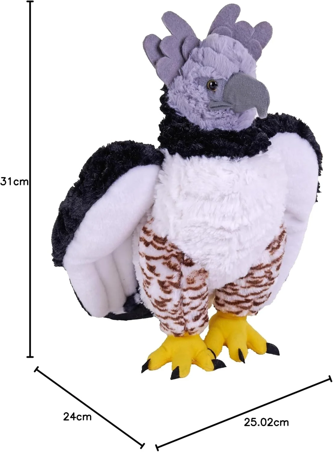 عقاب هارپی کادلدکینز وایلد ریپابلیک، حیوان عروسکی، 30 سانتیمتر، اسباب بازی پولیشی، الیاف داخلی از بطری های آب بازیافتی عقاب هارپی کادلدکینز وایلد ریپابلیک، حیوان عروسکی، 30 سانتیمتر، اسباب بازی پولیشی، الیاف داخلی از بطری های آب بازیافتی