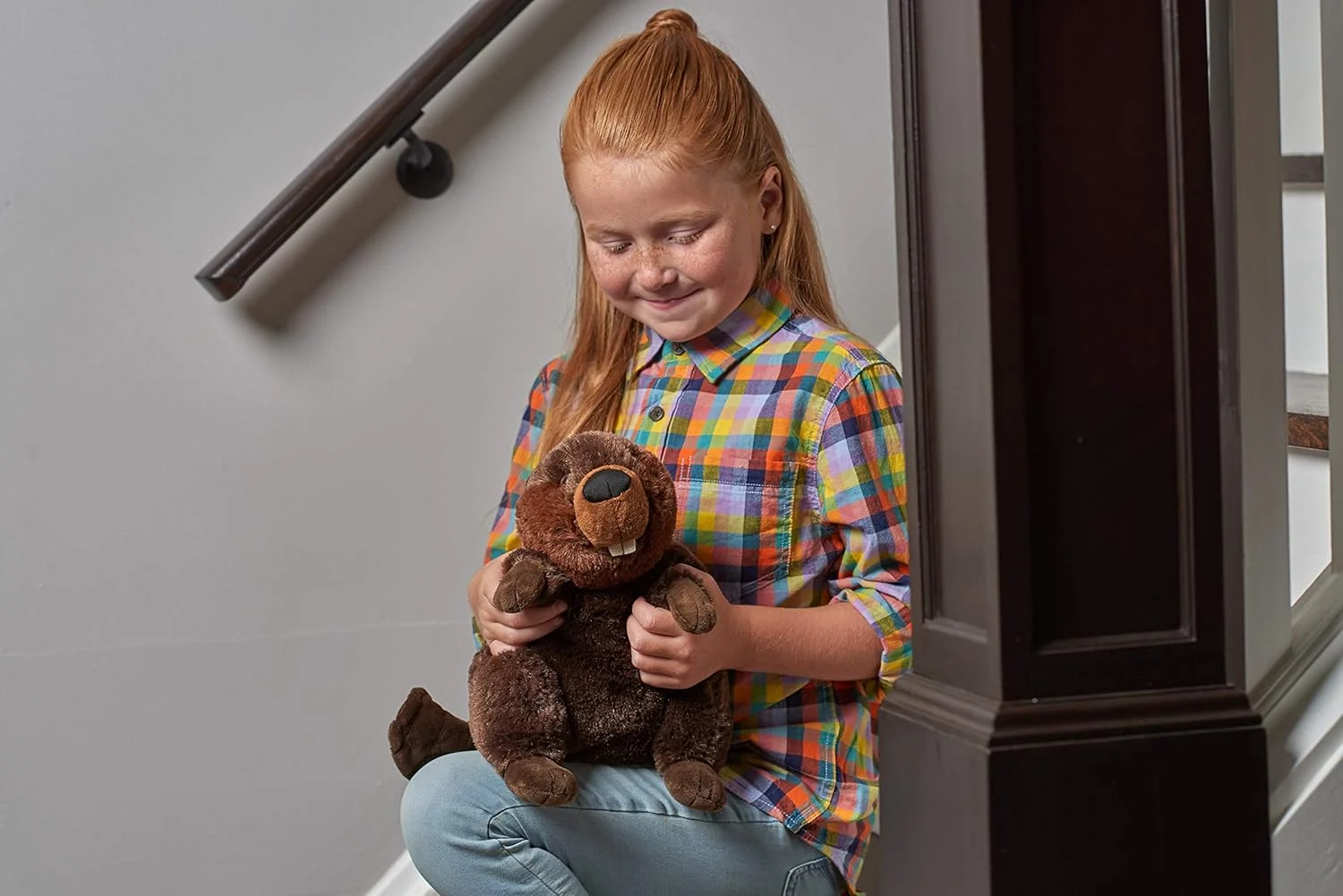 عروسک مخمل خوابی سگ آبی وایلد ریپابلیک، حیوان پر شده، اسباب بازی مخمل خوابی، هدیه کودکان، کادلکینز، 12 اینچ