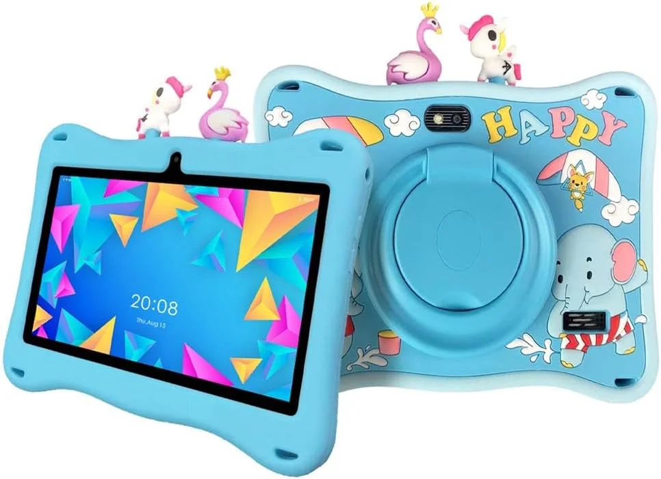 تبلت کودکان، صفحه نمایش 7 اینچی IPS، 5G، رم 4 گیگابایت، حافظه 128 گیگابایت، آبی