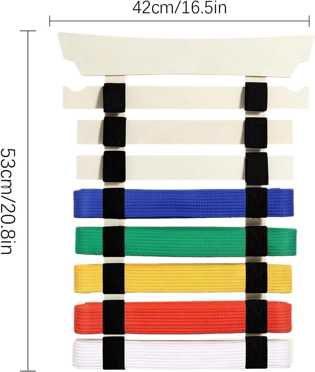 نگهدارنده کمربند کاراته، سازمان دهنده کمربند هنرهای رزمی برای بزرگسالان | بدون نیاز به مونتاژ، قفسه نگهداری تجهیزات ورزشی برای کودکان، زنان، مردان، نوجوانان و مبتدیان