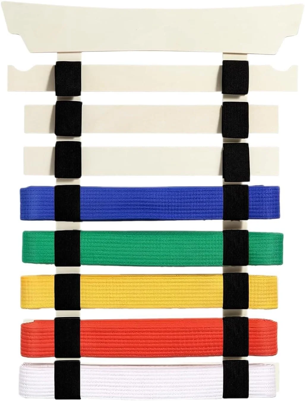 نگهدارنده کمربند کاراته | سازمان دهنده کمربند کاراته با آویز و استیکر | قفسه سازمان دهنده تجهیزات ورزشی برای کودکان، زنان، مردان، حرفه ای ها و نوجوانان