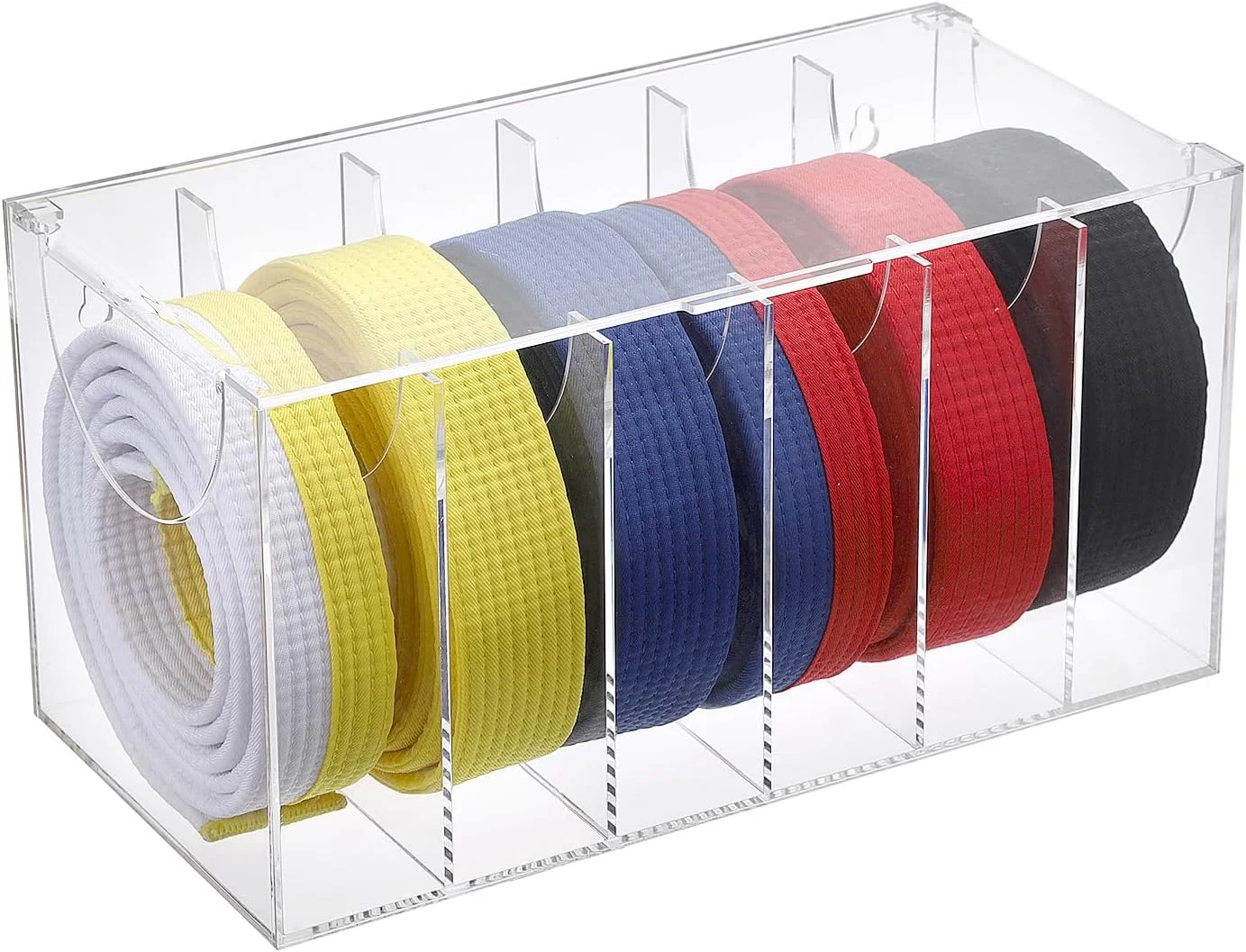 استند نمایش کمربند کاراته، نگهدارنده 6 کمربند، نظم دهنده کمربند هنرهای رزمی