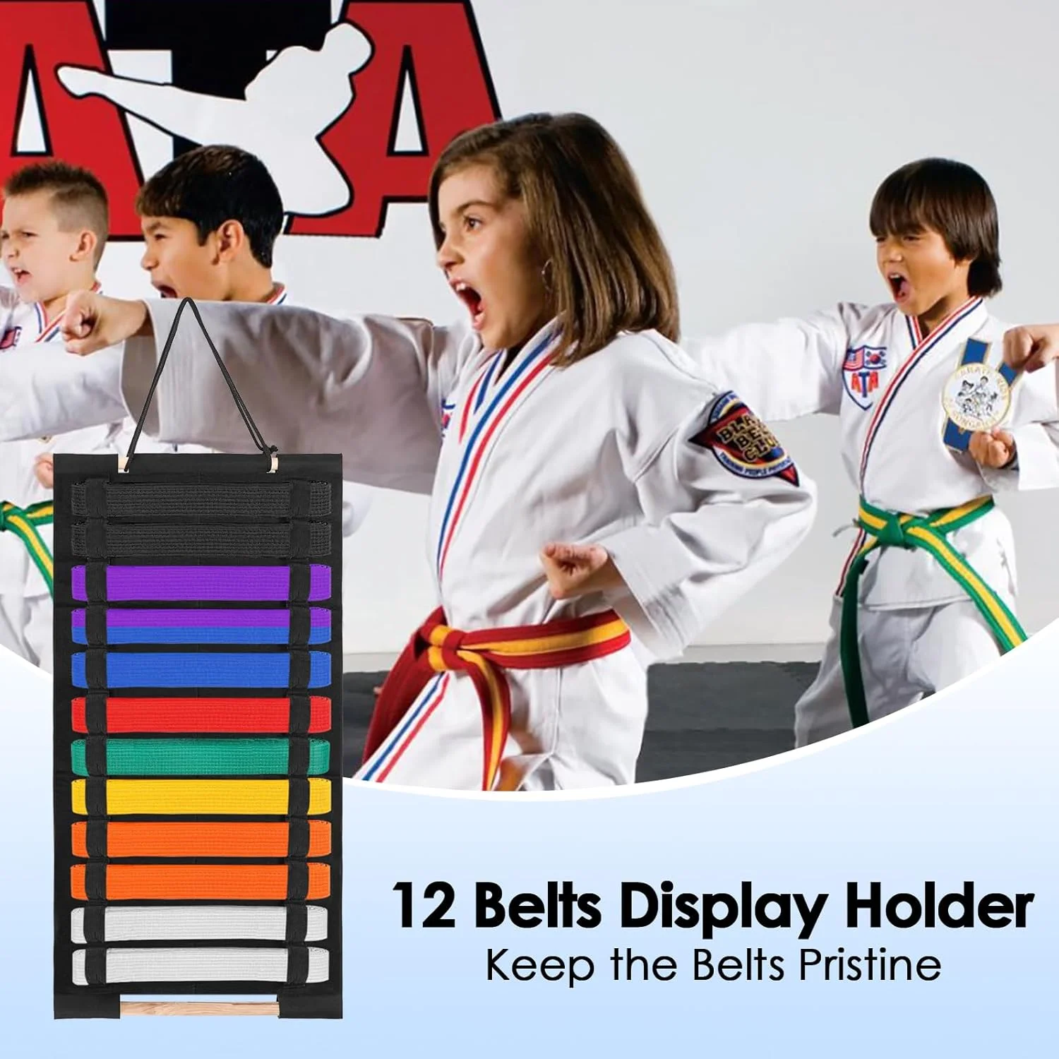 نگهدارنده کمربند هنرهای رزمی - سازمان دهنده 12 کمربند هنرهای رزمی، آویز نگهدارنده کمربند برای هنرجویان هنرهای رزمی نگهدارنده کمربند هنرهای رزمی - سازمان دهنده 12 کمربند هنرهای رزمی، آویز نگهدارنده کمربند برای هنرجویان هنرهای رزمی