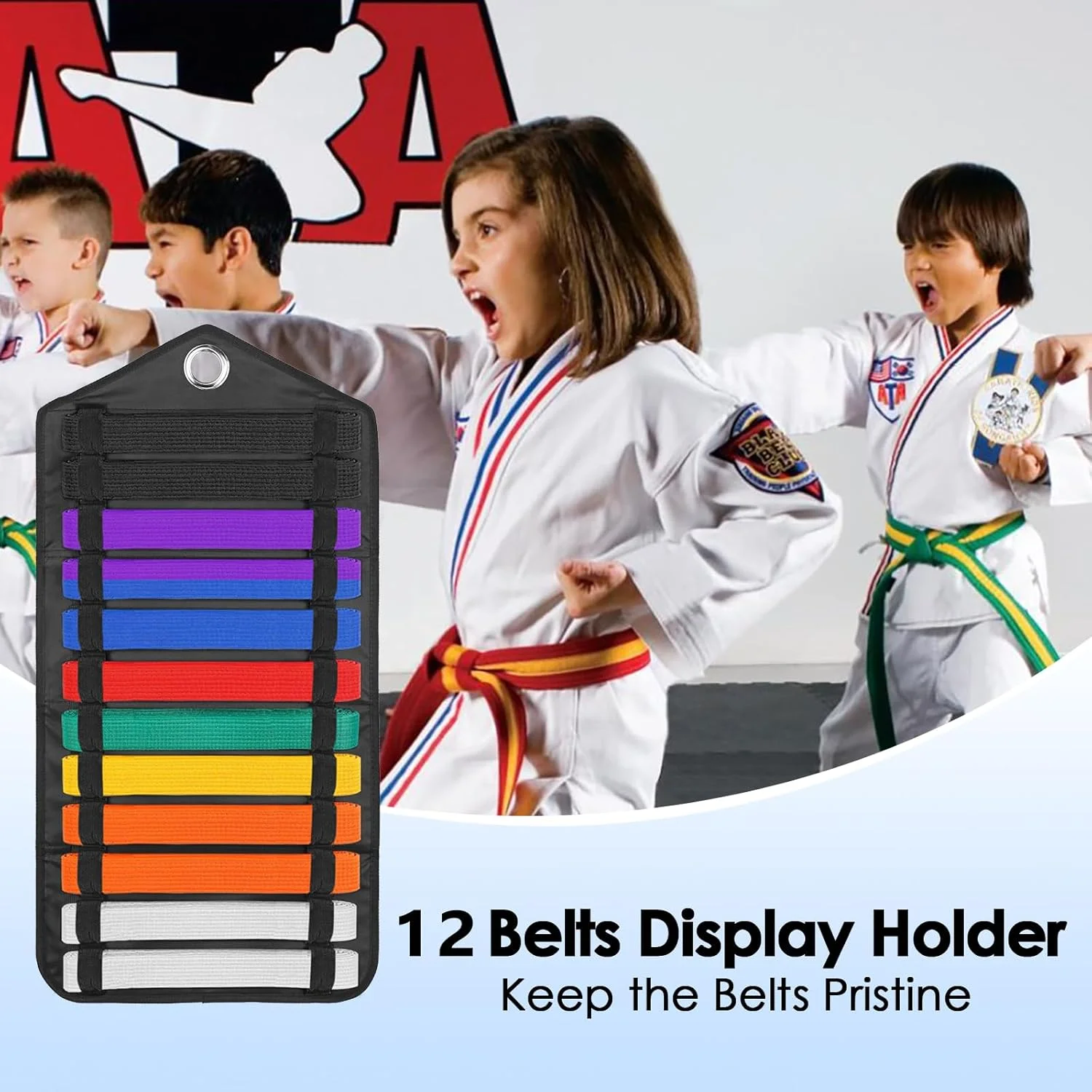 نگهدارنده کمربند هنرهای رزمی - سازمان دهنده کمربند آکسفورد هنرهای رزمی، مناسب برای ۱۲ کمربند نگهدارنده کمربند هنرهای رزمی - سازمان دهنده کمربند آکسفورد هنرهای رزمی، مناسب برای ۱۲ کمربند