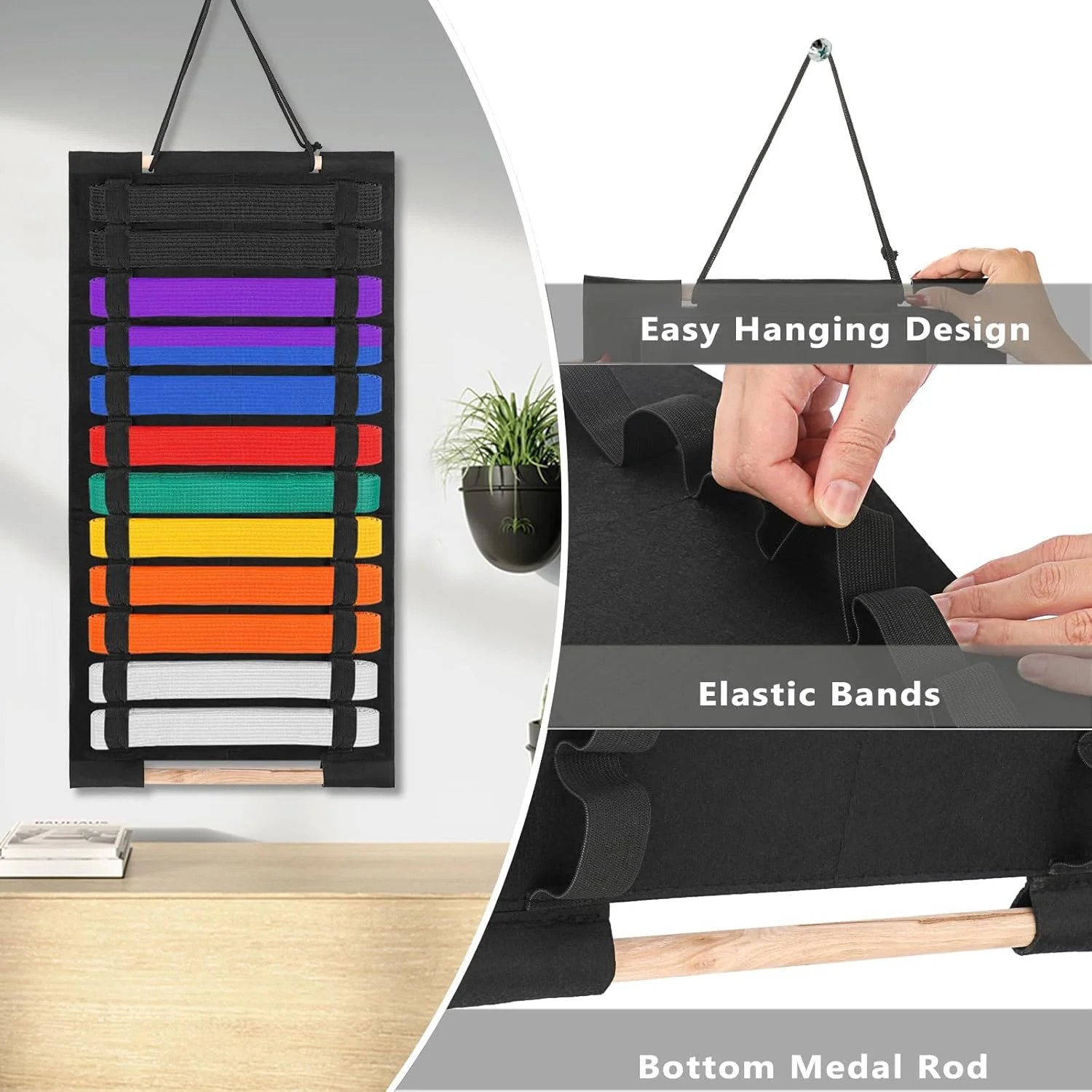 نگهدارنده کمربند هنرهای رزمی - سازمان دهنده 12 کمربند هنرهای رزمی، آویز نگهدارنده کمربند برای هنرجویان هنرهای رزمی نگهدارنده کمربند هنرهای رزمی - سازمان دهنده 12 کمربند هنرهای رزمی، آویز نگهدارنده کمربند برای هنرجویان هنرهای رزمی