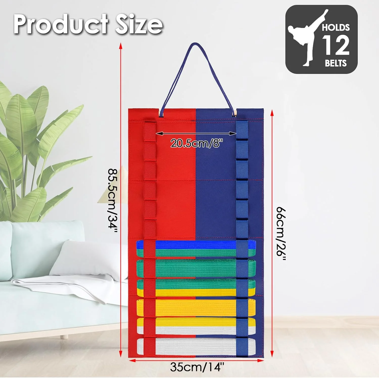 نگهدارنده کمربند هنرهای رزمی OGANAZI - مناسب برای نمایش کمربندهای کاراته، تکواندو، جیو جیتسو و BJJ برای هنرجویان هنرهای رزمی نگهدارنده کمربند هنرهای رزمی OGANAZI - مناسب برای نمایش کمربندهای کاراته، تکواندو، جیو جیتسو و BJJ برای هنرجویان هنرهای رزمی