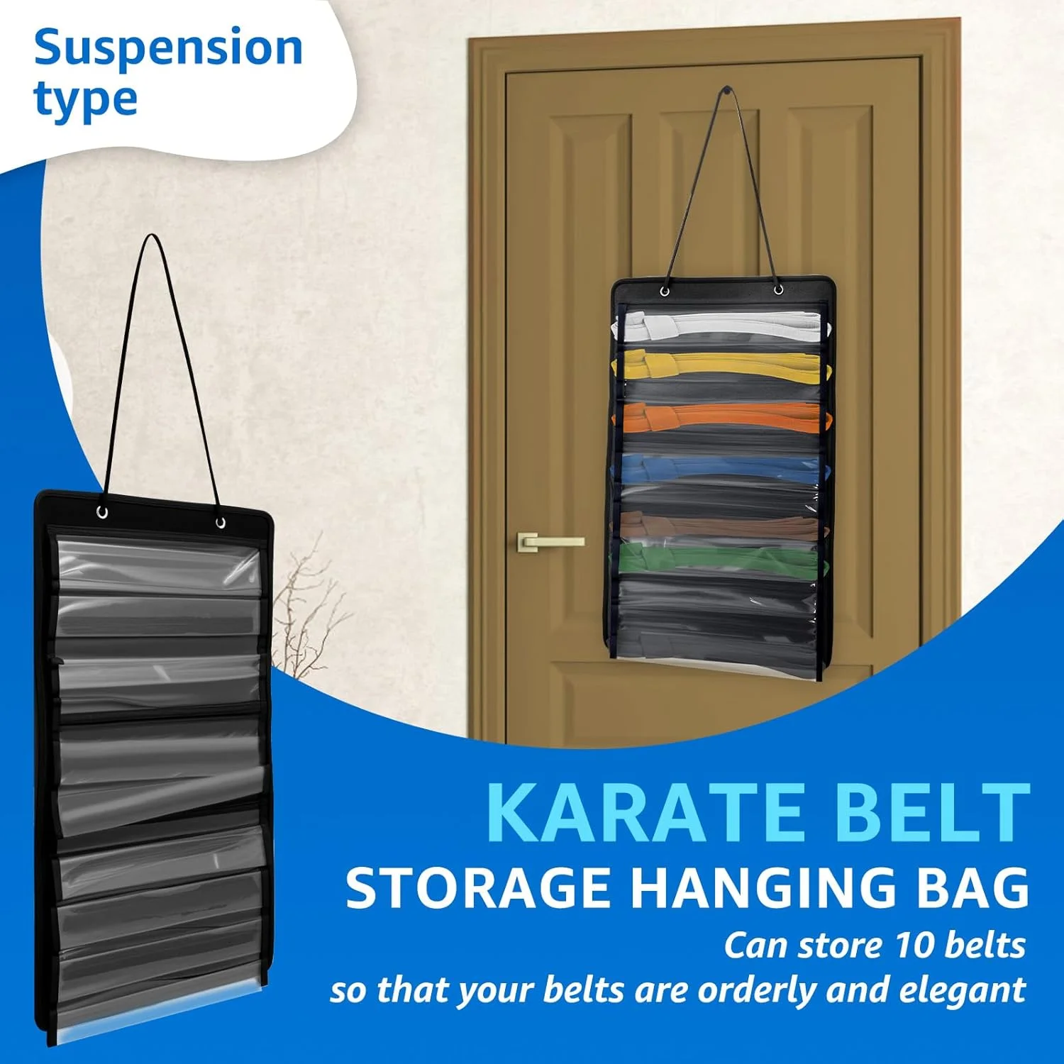 نگهدارنده کمربند هنرهای رزمی با ظرفیت 10 کمربند، آویز دیواری برای کمربند کاراته، سازمان دهنده تجهیزات هنرهای رزمی برای کاراته و تکواندو نگهدارنده کمربند هنرهای رزمی با ظرفیت 10 کمربند، آویز دیواری برای کمربند کاراته، سازمان دهنده تجهیزات هنرهای رزمی برای کاراته و تکواندو