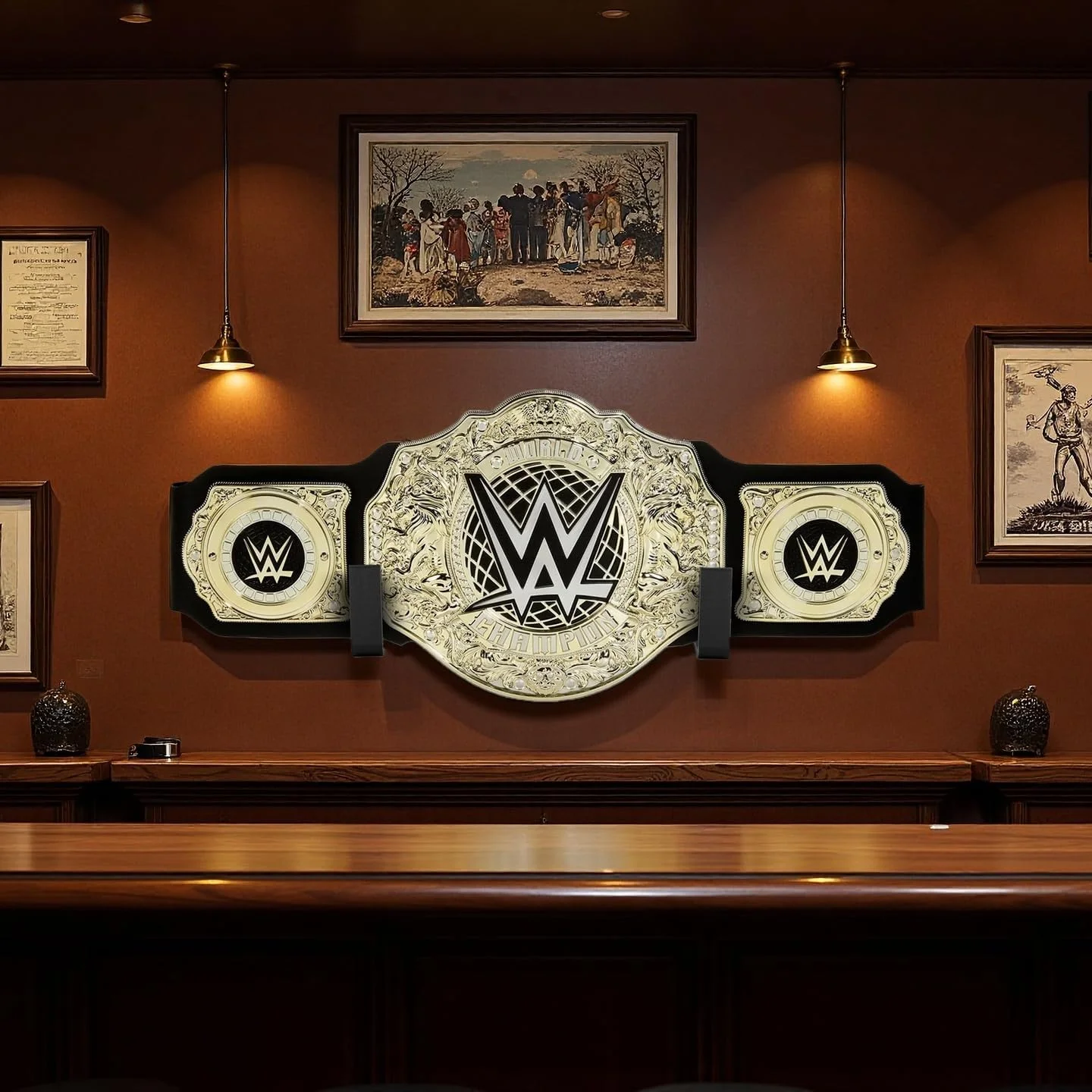 نگهدارنده کمربند قهرمانی برای دیوار، سازمان دهنده افقی کمربند دیواری