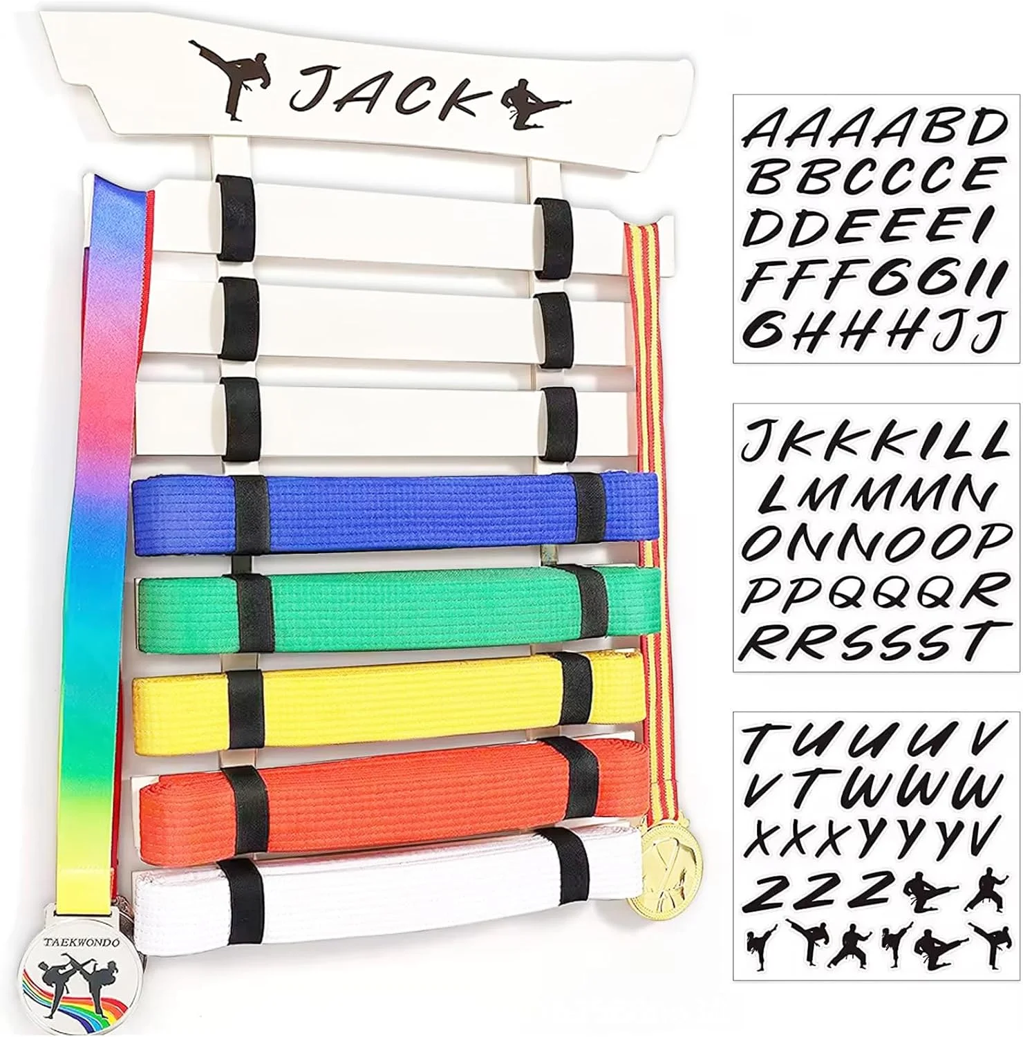 نگهدارنده کمربند هنرهای رزمی نیکیکستی، آویز دیواری کمربند جودو برای 8 کمربند هنرهای رزمی، نمایشگر کمربند تکواندو برای هنرهای رزمی، کاراته نگهدارنده کمربند هنرهای رزمی نیکیکستی، آویز دیواری کمربند جودو برای 8 کمربند هنرهای رزمی، نمایشگر کمربند تکواندو برای هنرهای رزمی، کاراته