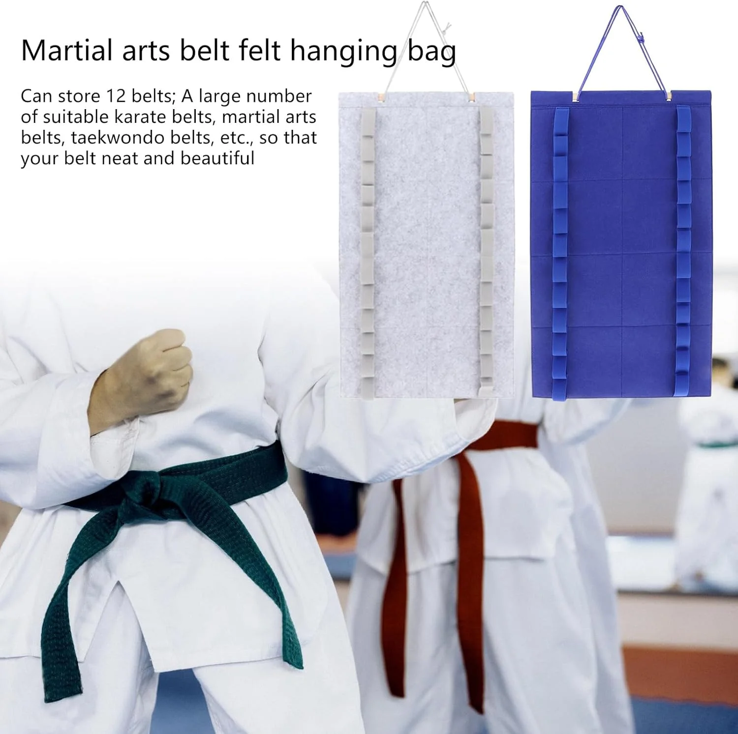 نگهدارنده کمربند هنرهای رزمی، قفسه نمایش کمربند کاراته، نگهدارنده نمایش کمربند تکواندو، نگهدارنده دیواری کمربند تکواندو برای هنرجویان هنرهای رزمی