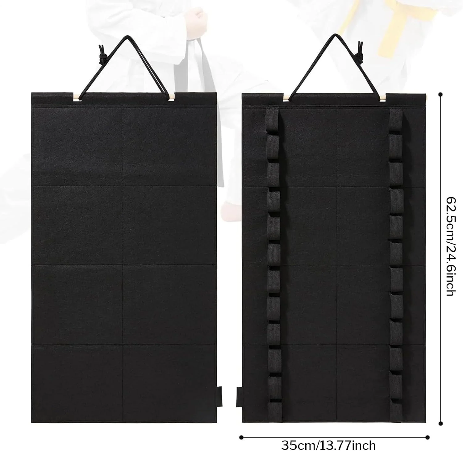 استند نمایش کمربند هنرهای رزمی، نگهدارنده کمربند کاراته، سازمان دهنده دیواری نمدی برای کشتی، مناسب برای اتاق کار، کمد و اتاق نشیمن