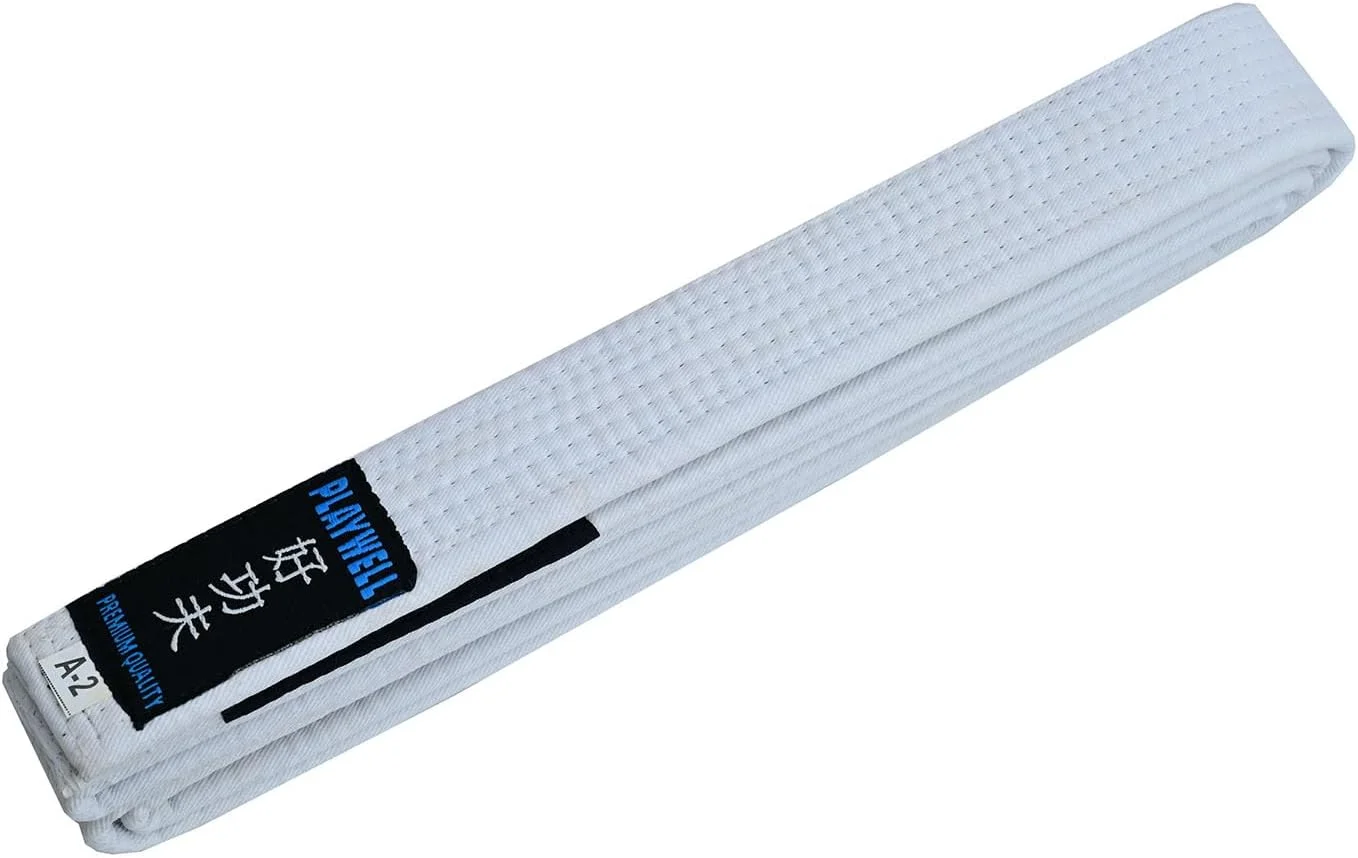 کمربند جوجیتسو سفید حرفه ای با کیفیت عالی مخصوص مسابقات هنرهای رزمی BJJ کمربند جوجیتسو سفید حرفه ای با کیفیت عالی مخصوص مسابقات هنرهای رزمی BJJ