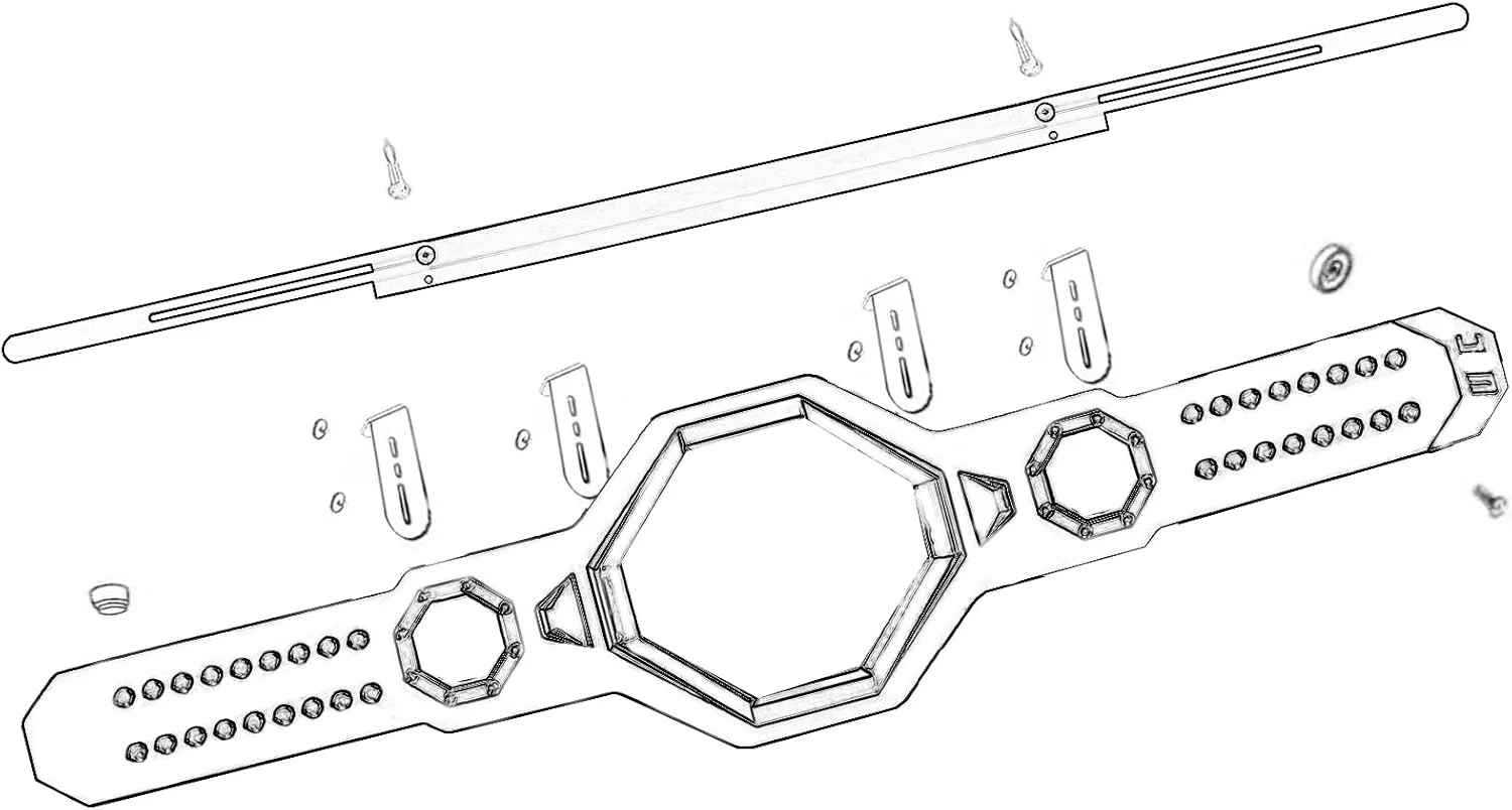 آویز کمربند مسابقات کشتی Klizdum - محفظه و نگهدارنده کمربند قهرمانی کشتی - سازمان دهنده دیواری سنگین برای کمربندهای کشتی - نصب آسان، ایده آل برای نوجوانان و بزرگسالان