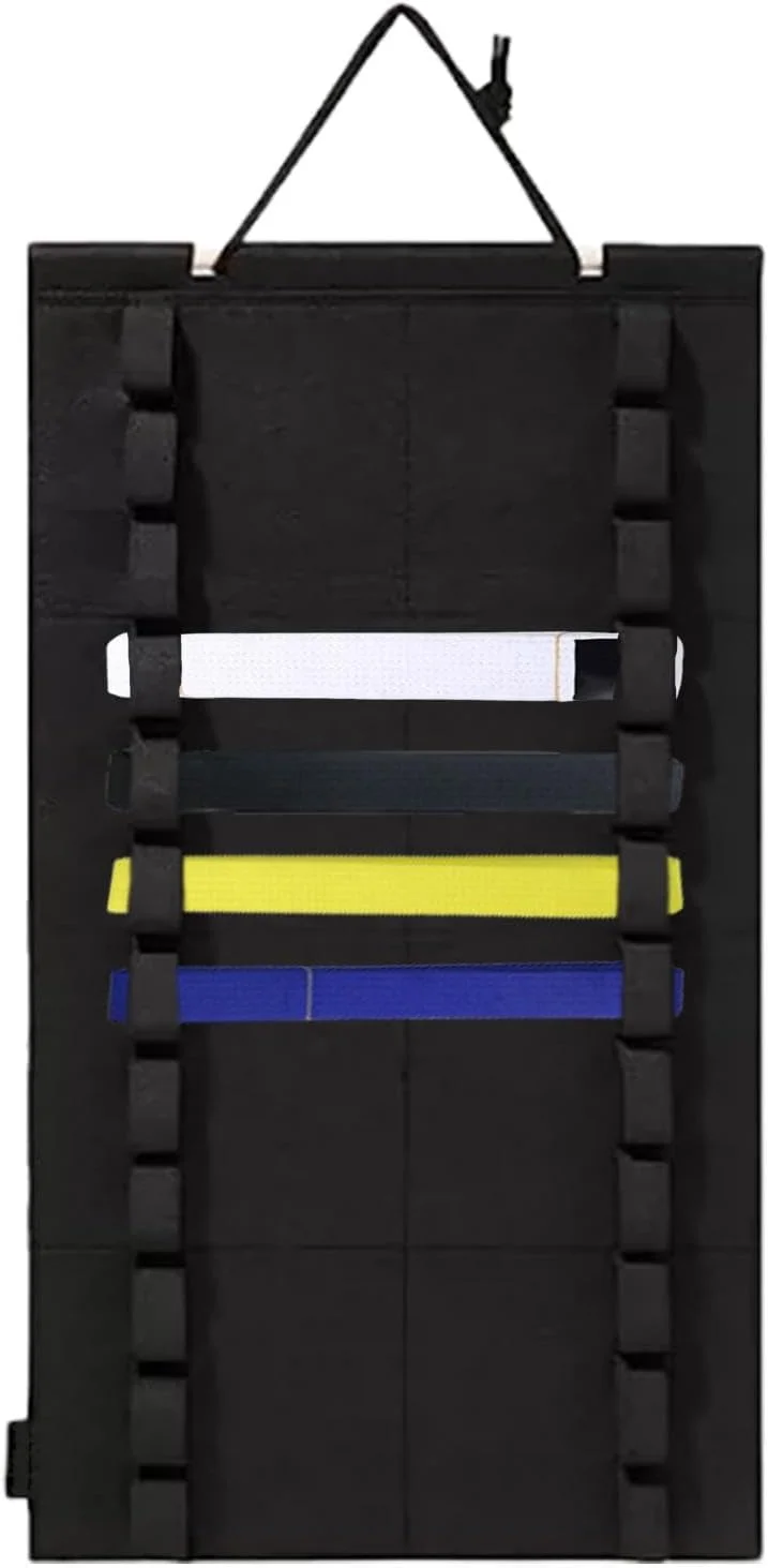 نگهدارنده کمربند کاراته - نمایشگر 12 کمربند کاراته و کشتی | سازمان دهنده کمربند هنرهای رزمی برای نصب آسان و برداشتن از دیوار