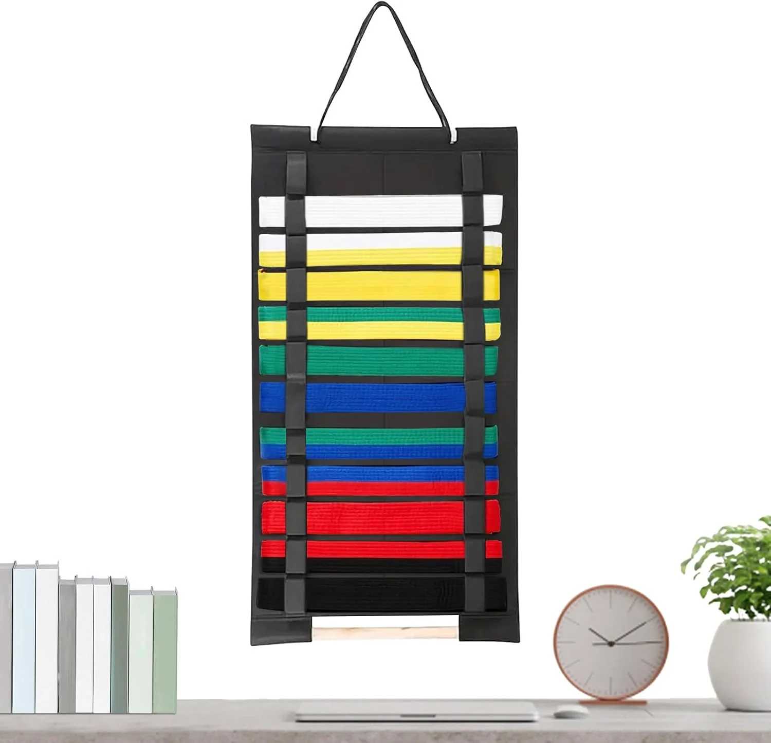 نگهدارنده کمربند کاراته - نگهدارنده کمربند نمدی برای دیوار - قفسه ذخیره سازی دیواری صرفه جویی در فضا، لوازم هنرجویان هنرهای رزمی برای کمد، درب، اتاق نشیمن نگهدارنده کمربند کاراته - نگهدارنده کمربند نمدی برای دیوار - قفسه ذخیره سازی دیواری صرفه جویی در فضا، لوازم هنرجویان هنرهای رزمی برای کمد، درب، اتاق نشیمن