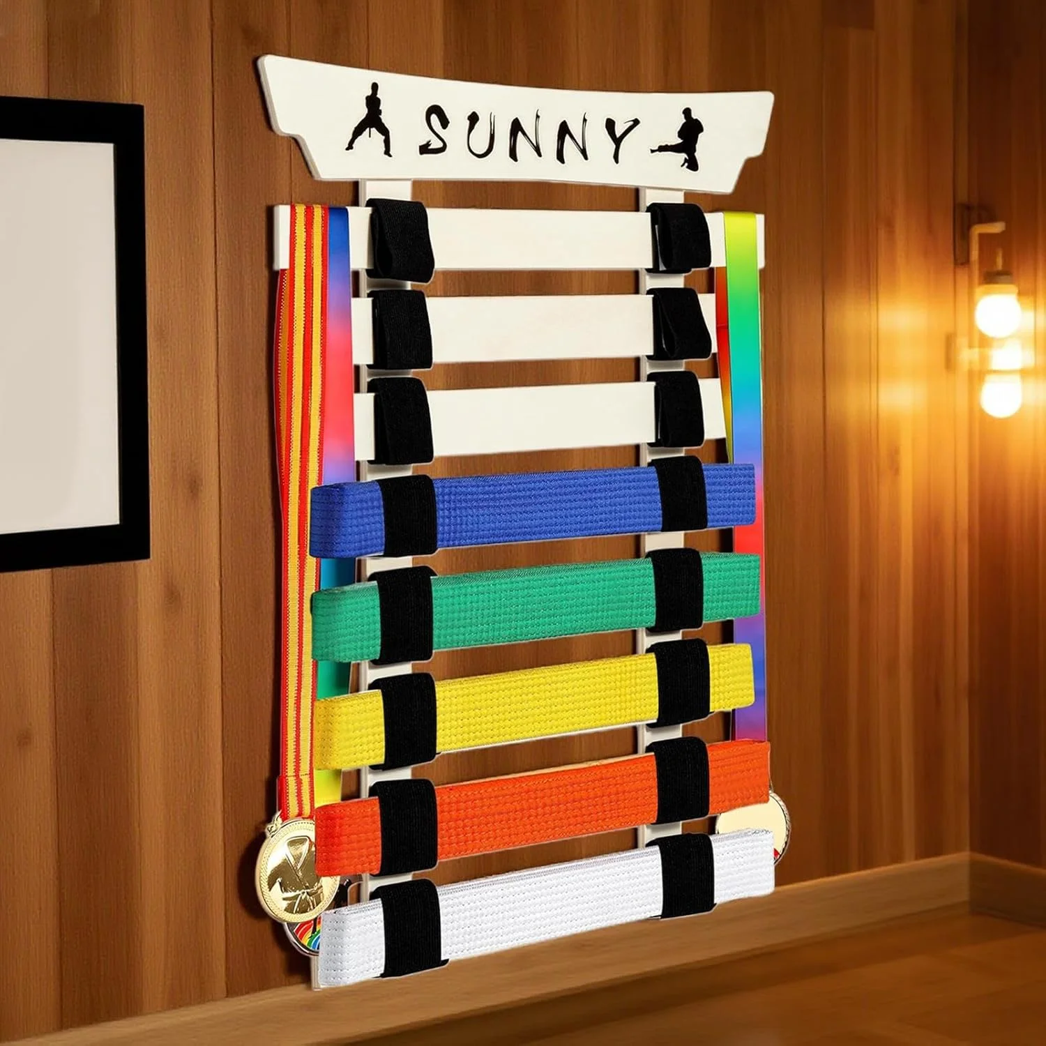 نگهدارنده کمربند کاراته | سازمان دهنده کمربند کاراته با آویز و برچسب - بدون نیاز به مونتاژ، قفسه نگهداری تجهیزات ورزشی برای کودکان، زنان، بزرگسالان، مردان، نوجوانان و مبتدیان نگهدارنده کمربند کاراته | سازمان دهنده کمربند کاراته با آویز و برچسب - بدون نیاز به مونتاژ، قفسه نگهداری تجهیزات ورزشی برای کودکان، زنان، بزرگسالان، مردان، نوجوانان و مبتدیان