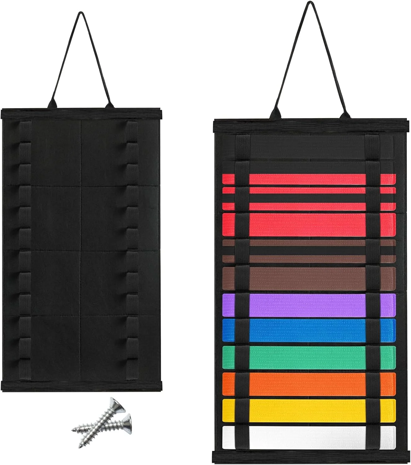 استند نمایش کمربند چوبی کاراته و تکواندو - جشنی برای سفر مبتدیان - هدیه ای معنادار از تلاش و پشتکار