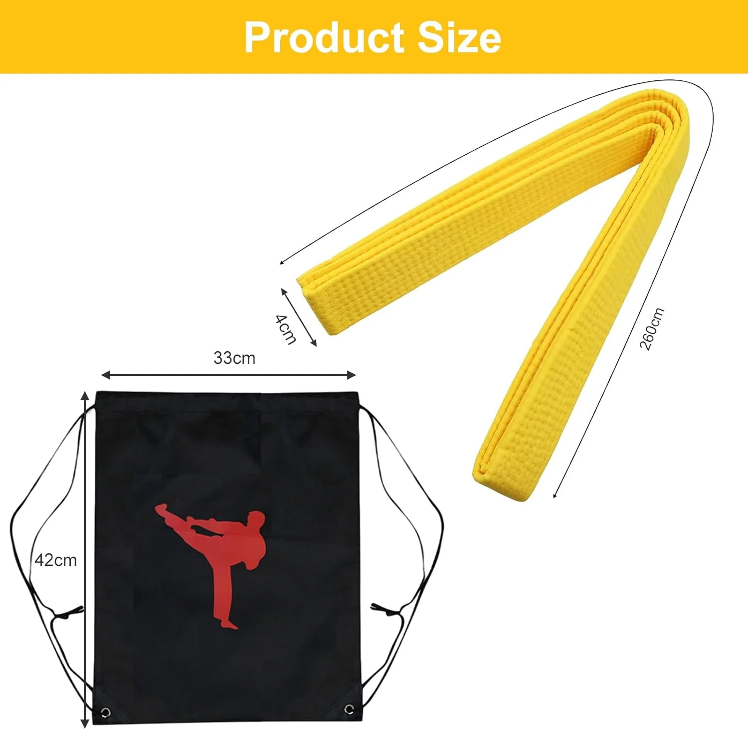 کمربند جودو Helweet، کمربند کاراته، کیف ورزشی، کمربند بودو، کیف ورزشی، کمربند هنرهای رزمی، کمربند تکواندو، کمربند محافظ تمرینات آیکیدو برای کودکان و بزرگسالان، به همراه کیف تکواندو