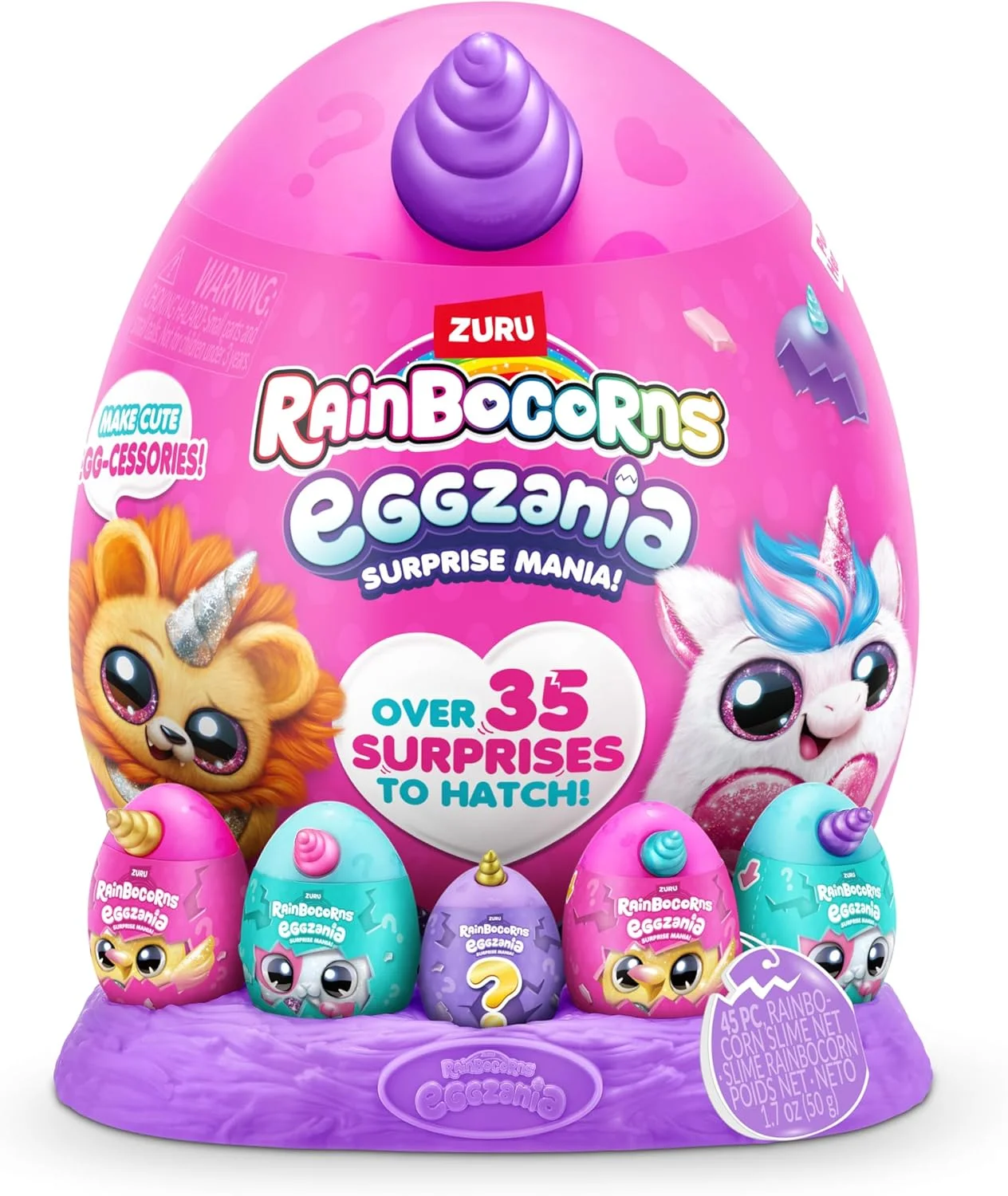 تخم شانسی رینبوکورنز اگزانیا سری 1 (بچه گربه) از ZURU، حیوان پولیشی کلکسیونی، 5 تخم مینی، استیکر، جواهرات خودساز، اسلایم، مناسب برای دختران و کودکان 3 سال به بالا تخم شانسی رینبوکورنز اگزانیا سری 1 (بچه گربه) از ZURU، حیوان پولیشی کلکسیونی، 5 تخم مینی، استیکر، جواهرات خودساز، اسلایم، مناسب برای دختران و کودکان 3 سال به بالا