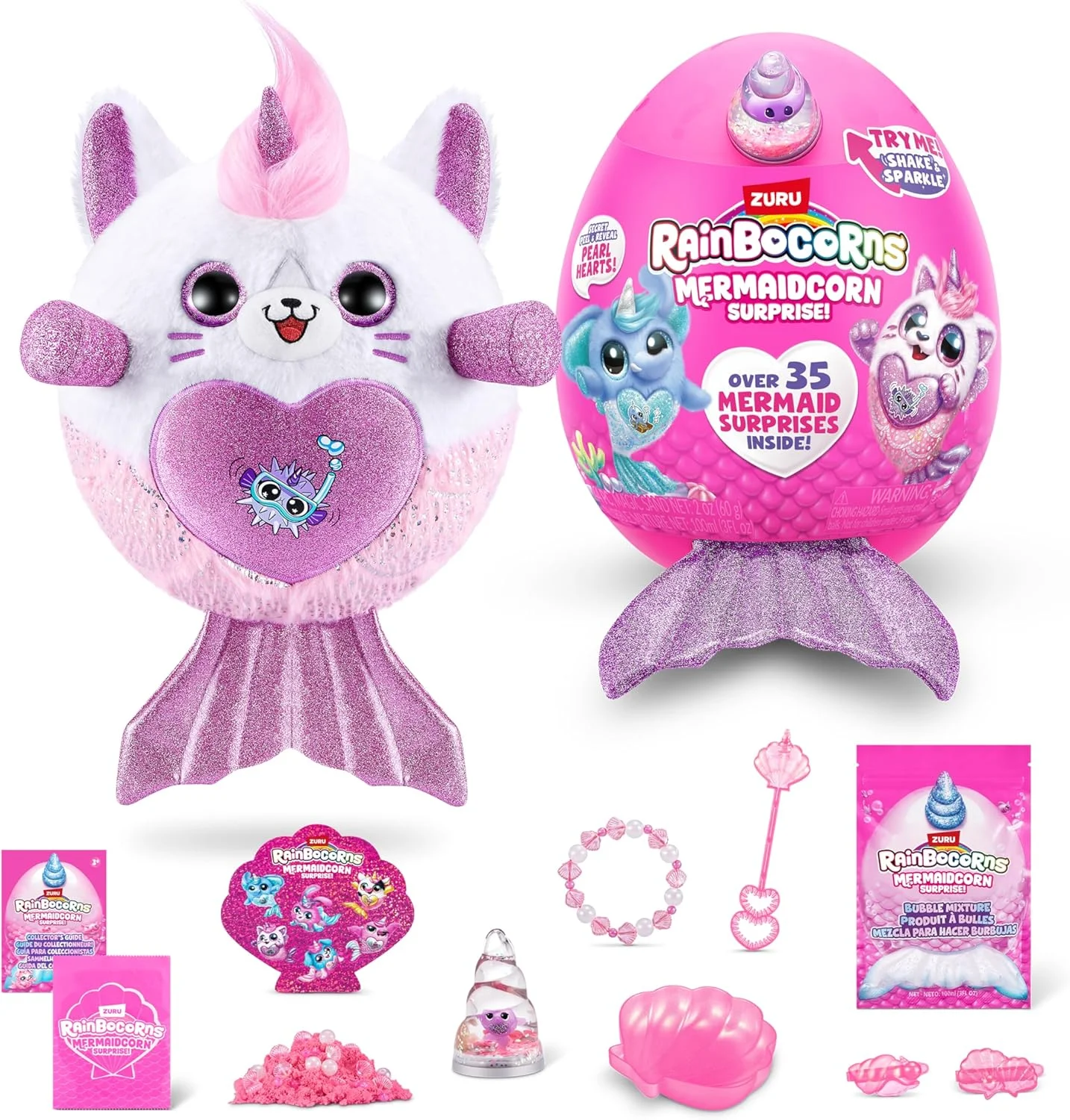 سری 7 رینبوکورن پری دریایی - بچه گربه - پولیشی کلکسیونی - سورپرایزهای پری دریایی، حیوان عروسکی پولیشی بغلی، استیکرها (بچه گربه) سری 7 رینبوکورن پری دریایی - بچه گربه - پولیشی کلکسیونی - سورپرایزهای پری دریایی، حیوان عروسکی پولیشی بغلی، استیکرها (بچه گربه)