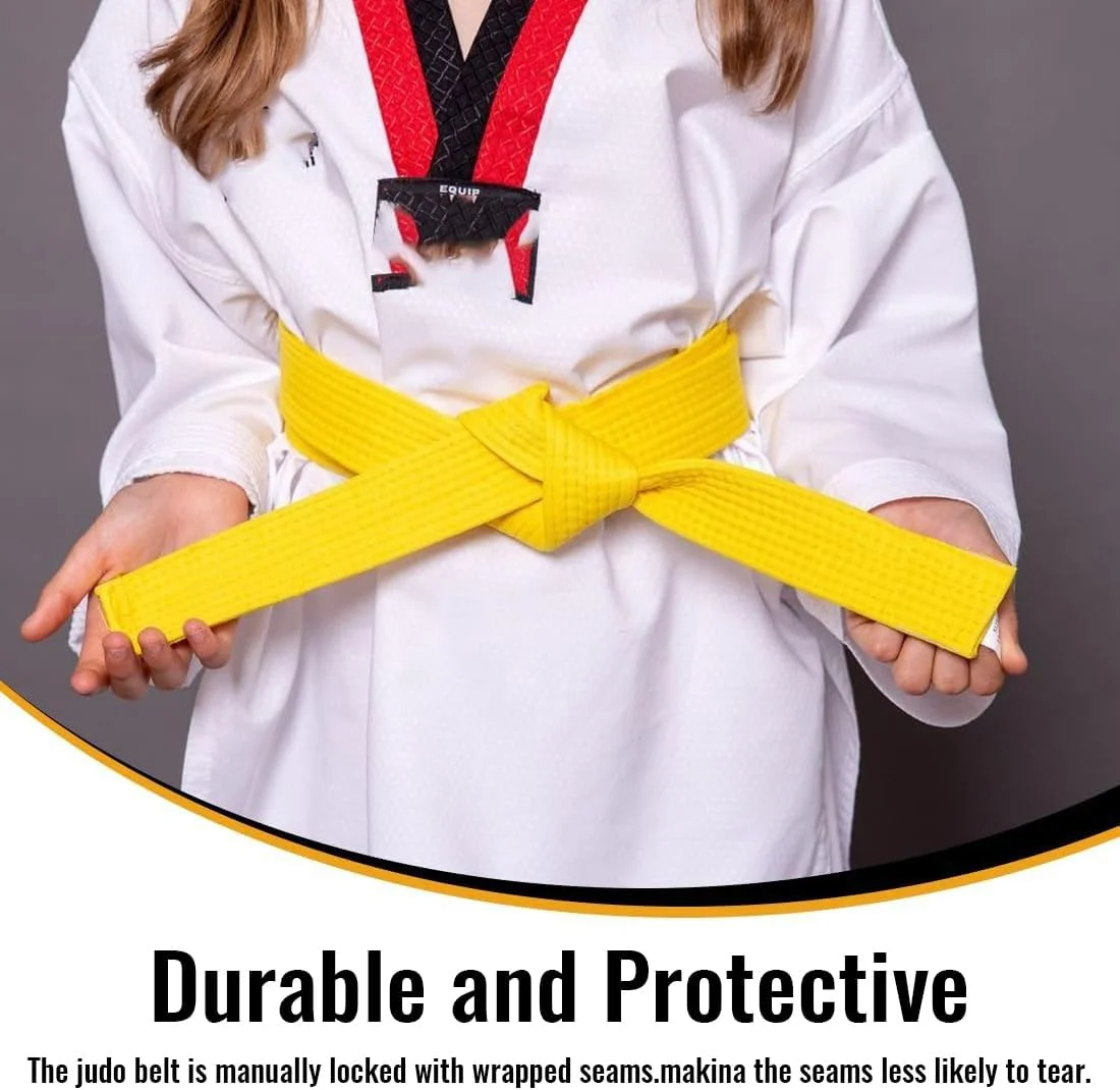 کمربند تکواندو زرد، کمربند جودو، کمربند جودو کاراته، کاراته هنرهای رزمی، کمربند تکواندو جودو، کمربند حرفه ای کاراته آیکیدو برای کودکان و بزرگسالان، کمربند هنرهای رزمی - 1 عدد 240 سانتی متر کمربند تکواندو زرد، کمربند جودو، کمربند جودو کاراته، کاراته هنرهای رزمی، کمربند تکواندو جودو، کمربند حرفه ای کاراته آیکیدو برای کودکان و بزرگسالان، کمربند هنرهای رزمی - 1 عدد 240 سانتی متر